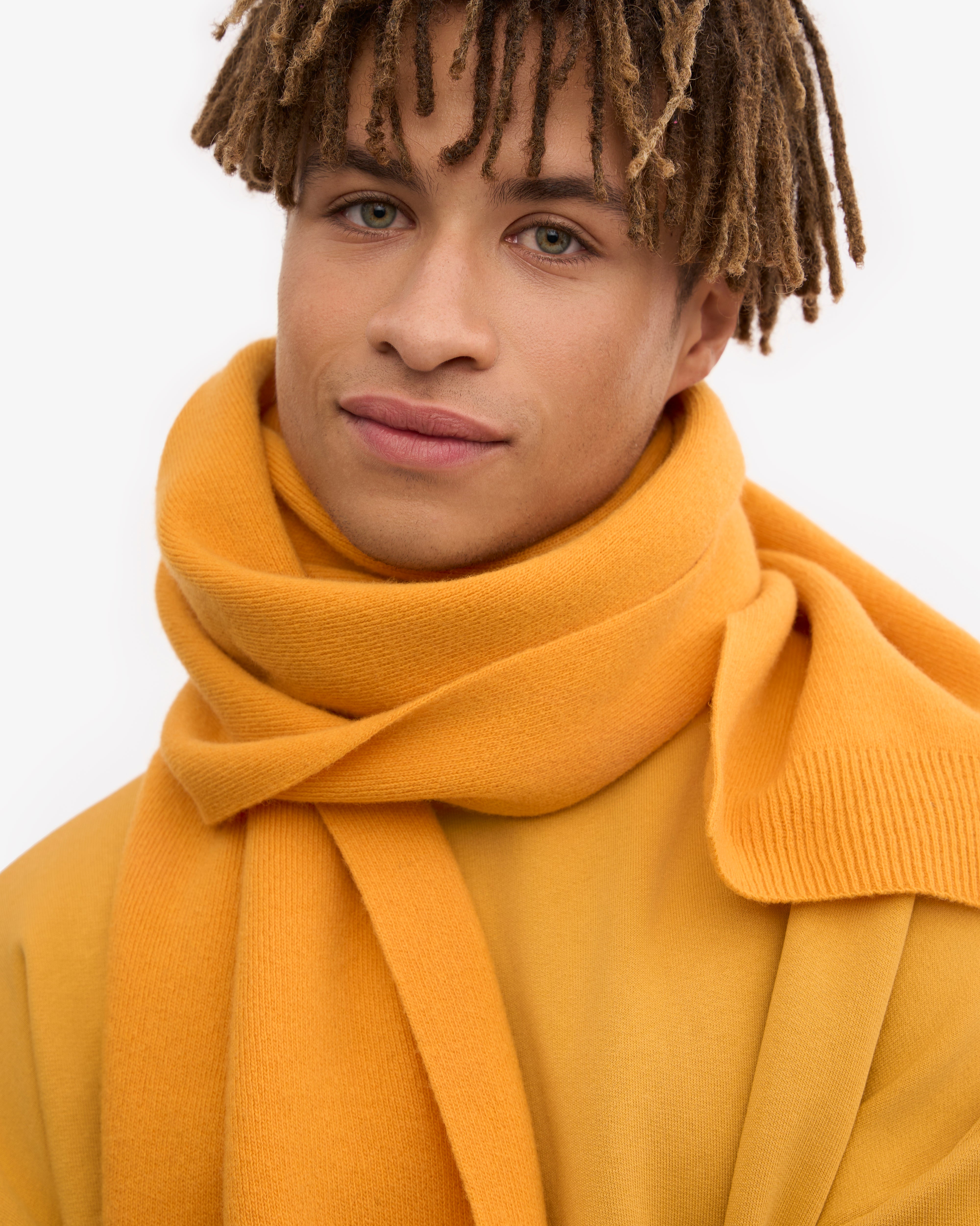 Soft & Warm Merino Wool Scarf - Burned Yellow Winter Accessory for Women & Men | Perfect for Cold Weather, Outdoor Activities & Fashion Styling