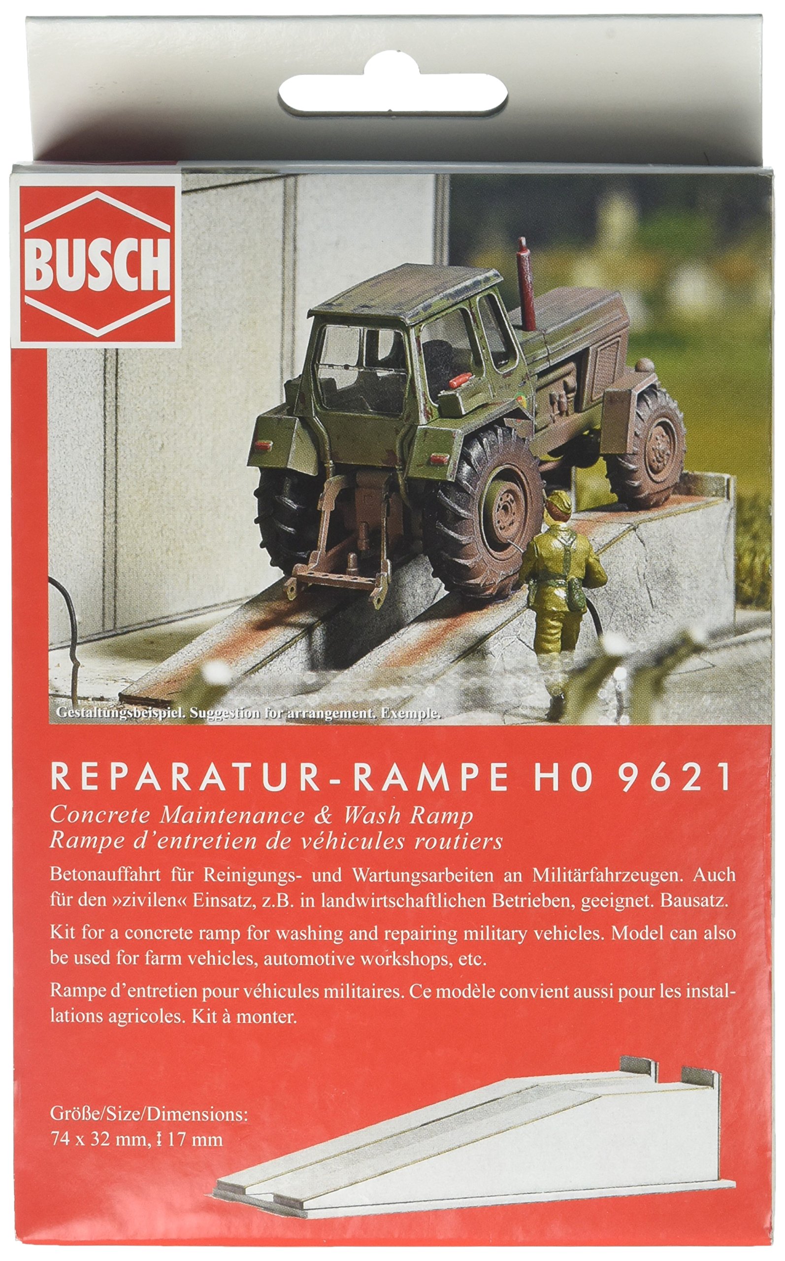 Busch 9621 HO Scale Wash and Manteca Ramp Scenery Model for Model Train Layouts - Perfect for Realistic Railroad Scenes and Diorama Displays