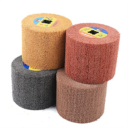 Professional 4-Piece Buffing & Polishing Wheel Set for Metal, Wood & Auto Detailing – Replacement Head Scouring Pads for Drill & Angle Grinder – Perfect for DIY Projects, Jewelry Making & Surface Restoration