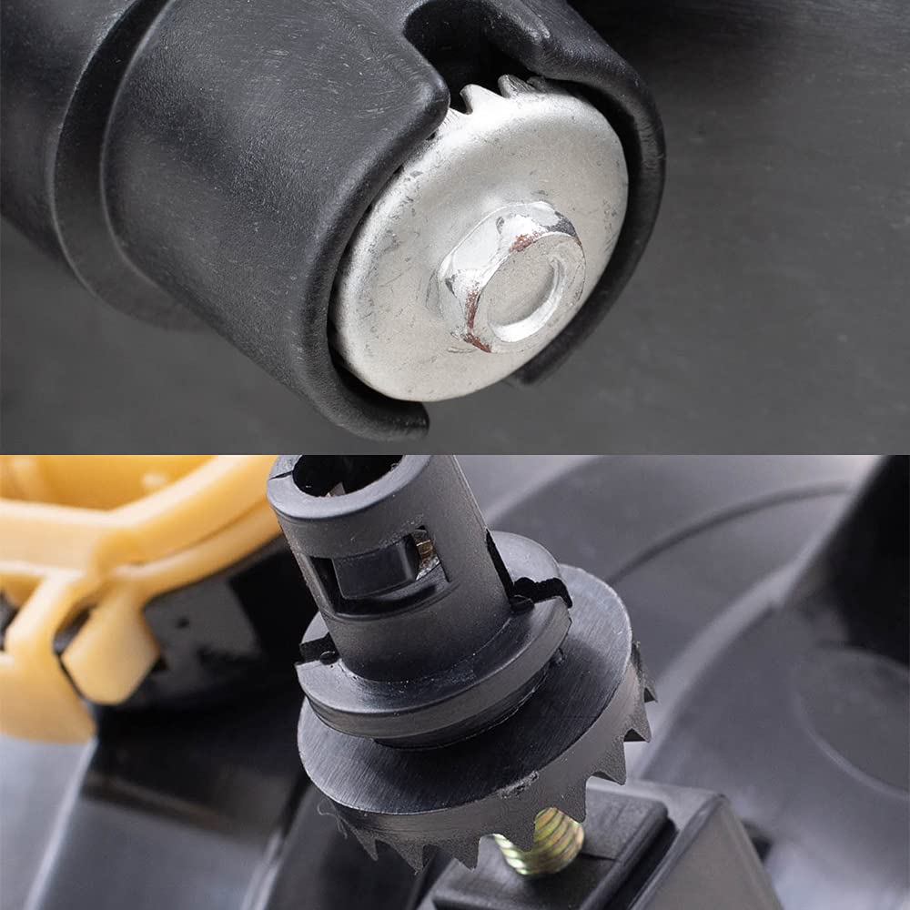 Brock Replacement Headlights & Fog Lights 4-Piece Set - Compatible with 2007-2013 GMC Sierra 1500 & 2007-2014 Sierra 2500/3500 - Driver & Passenger Side - Durable LED Lighting for Off-Road, Night Driving & Enhanced Visibility