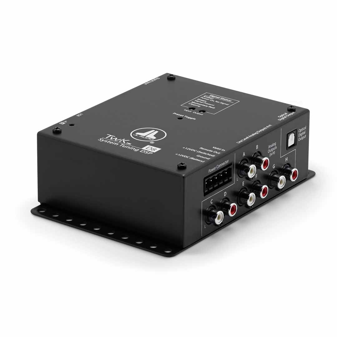 JL Audio TwK D8 Digital Signal Processor - 8-Channel Analog Outputs with Digital Input for Car Audio System Tuning | Perfect for Vehicle Sound System Upgrades & Professional Audio Installations