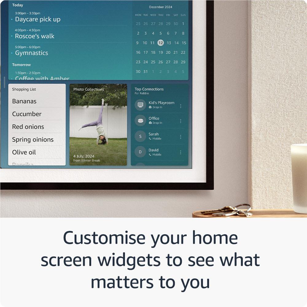 Amazon Echo Show 15 (2nd Generation) - Smart Display with Alexa, 15.6