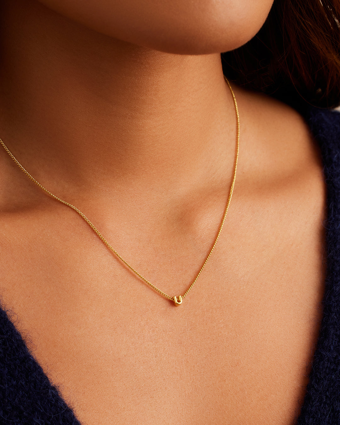 Wilder Mini Alphabet Necklace - Personalized Initial Pendant Jewelry for Women | Perfect Gift for Birthday, Anniversary & Everyday Wear
