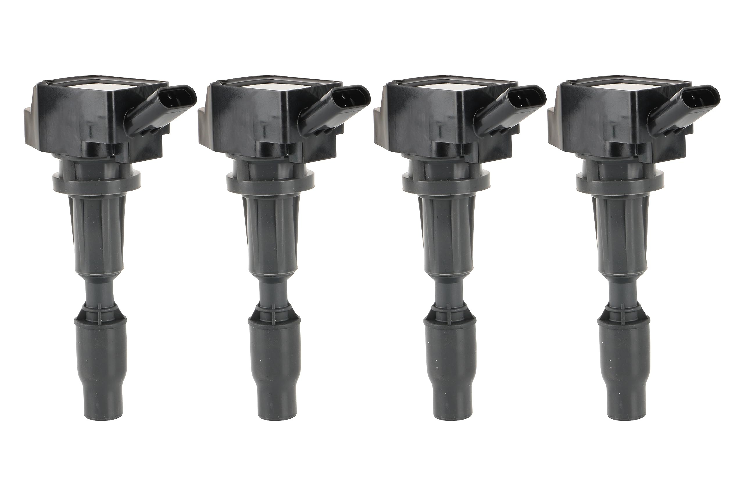 4-Pack Ignition Coil Set for Hyundai Kia Genesis 2.0L 2.4L V8 5.0L - Compatible with Santa Fe Sonata Tucson Veloster Optima Sorento Sportage G70 G80 - Replaces OEM 273002GGA0 UF764 GN10730 - Perfect for Engine Performance & Tune-Up Maintenance