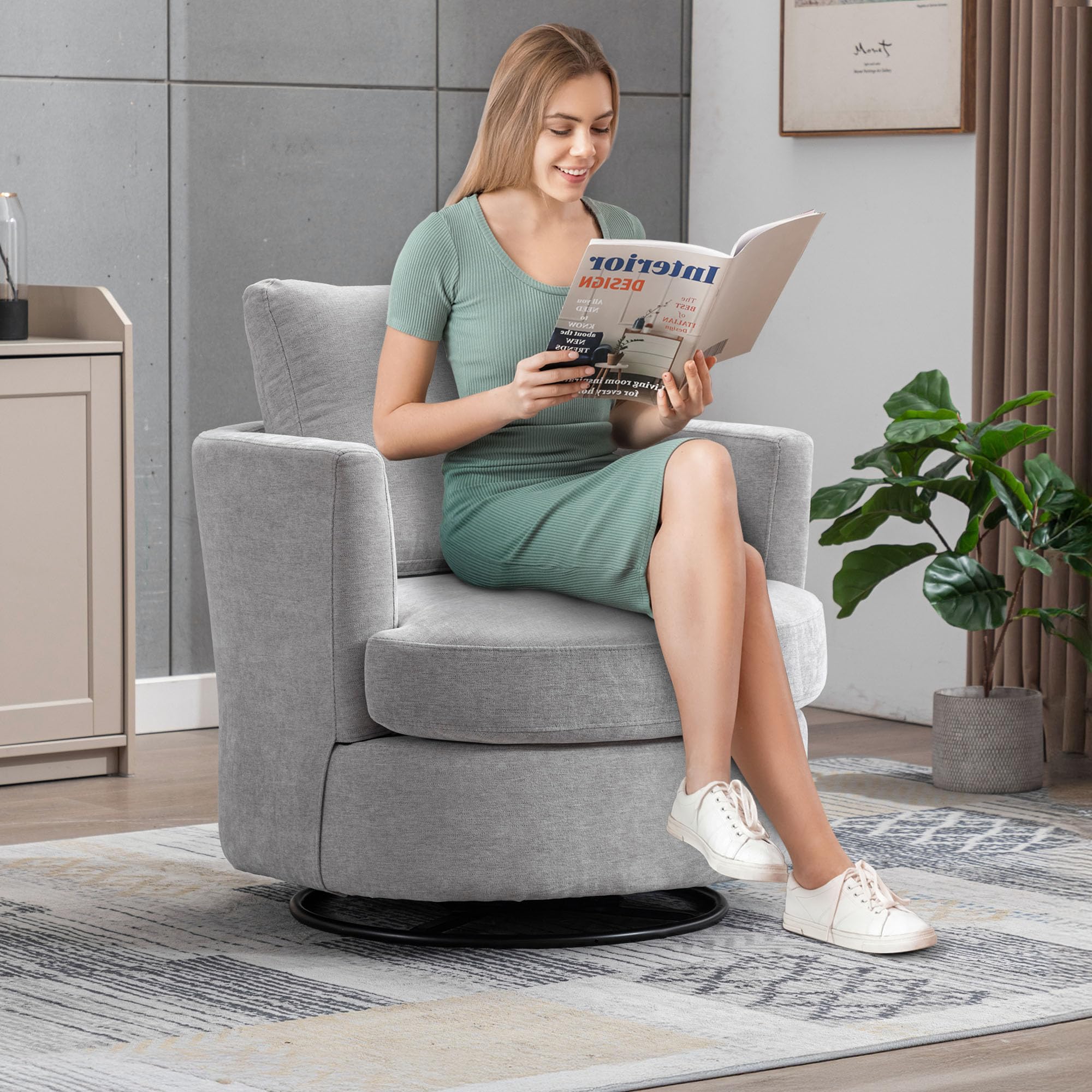 360 Degree Swivel Accent Chair - 31.9