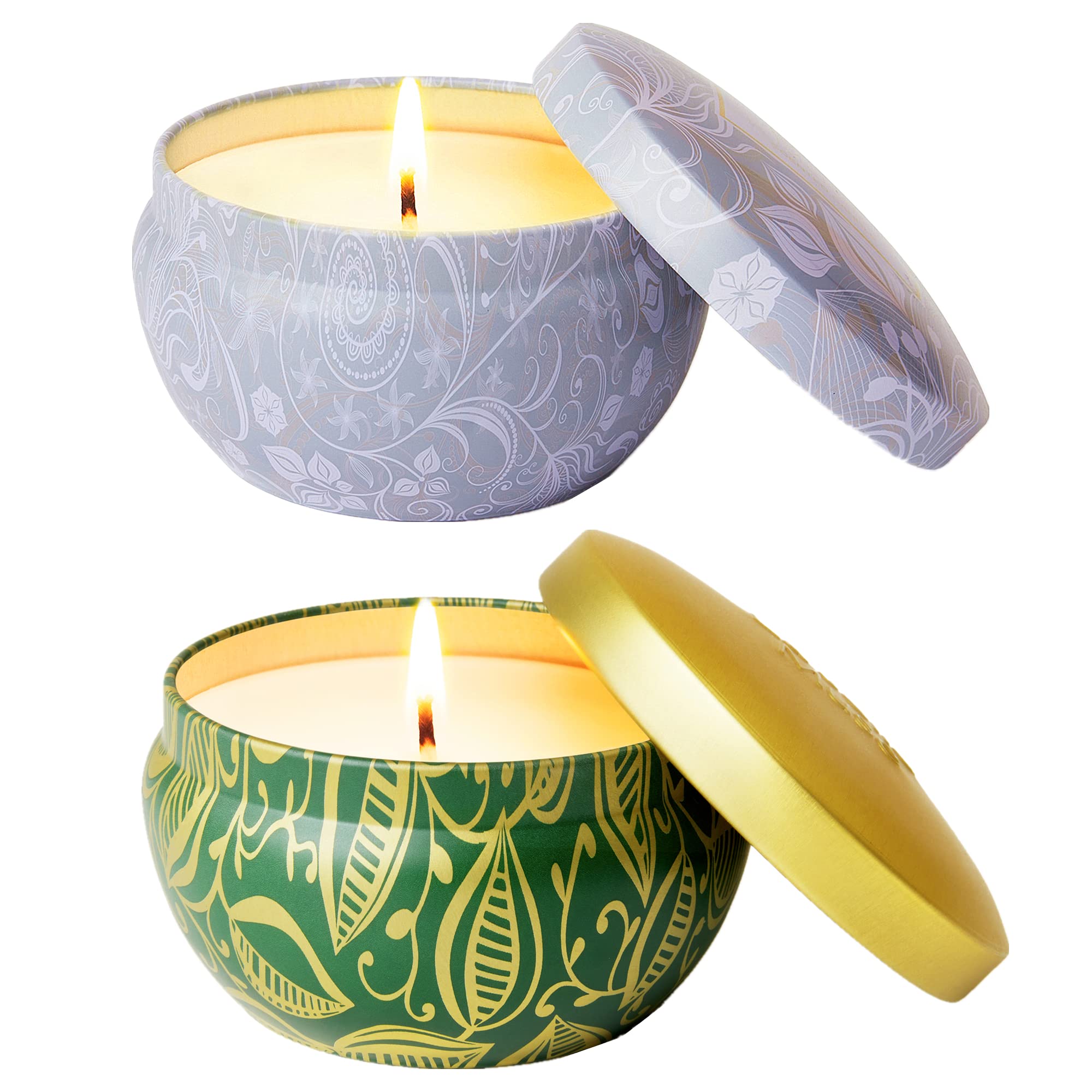 LA JOLIE MUSE Cedarwood Fir Scented Candle - Aromatherapy Soy Candle for Stress Relief & Relaxation at Home