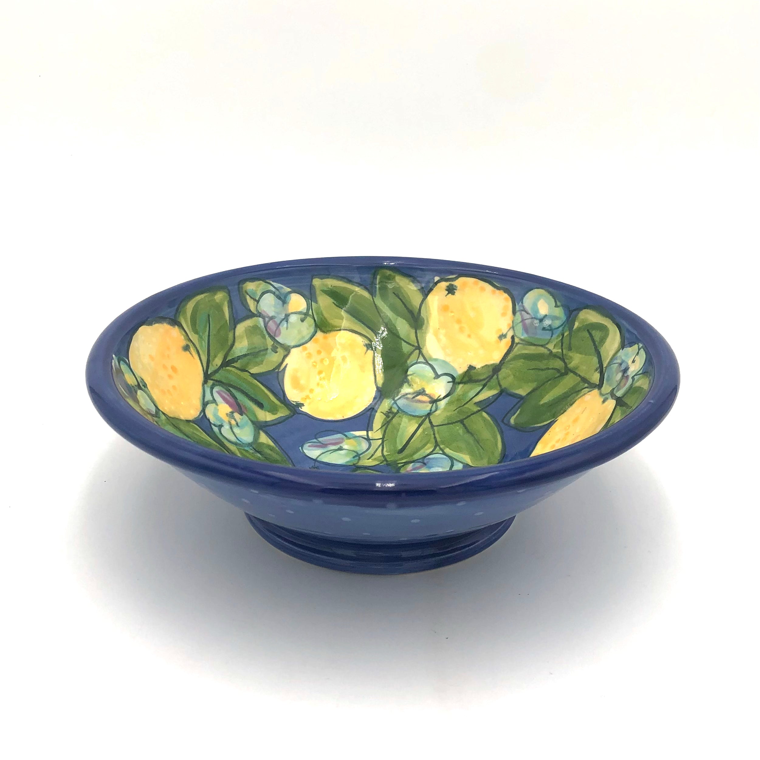 Susan & Peter Stark Ceramic Udon Noodle Bowl - Blue Japanese Ramen Soup Bowl for Home Dining, Restaurant Use & Gift Giving