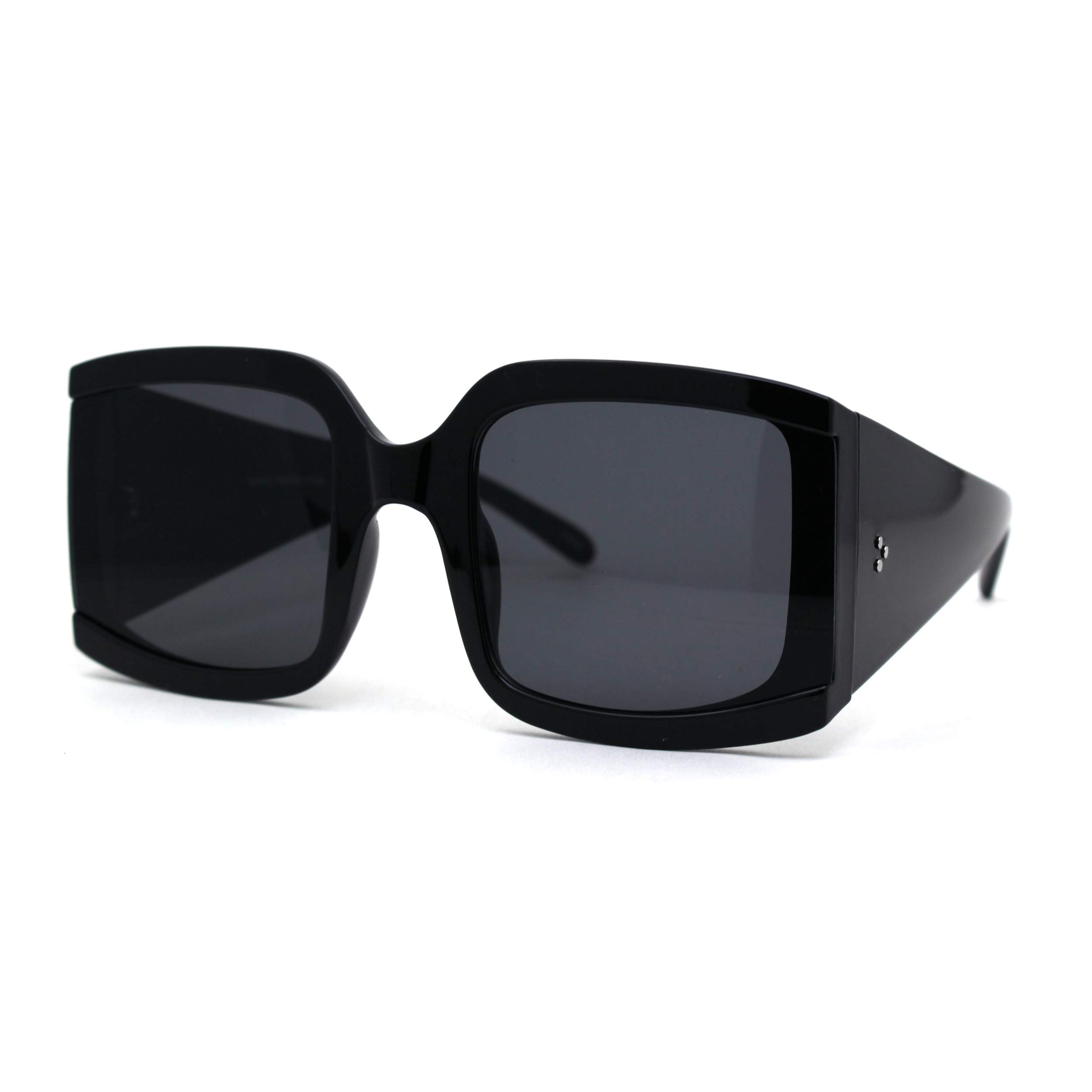 Stylish Women's Thick Temple Rectangular Butterfly Sunglasses - Fashion UV Protection Shades for Beach, Driving & Outdoor Activities