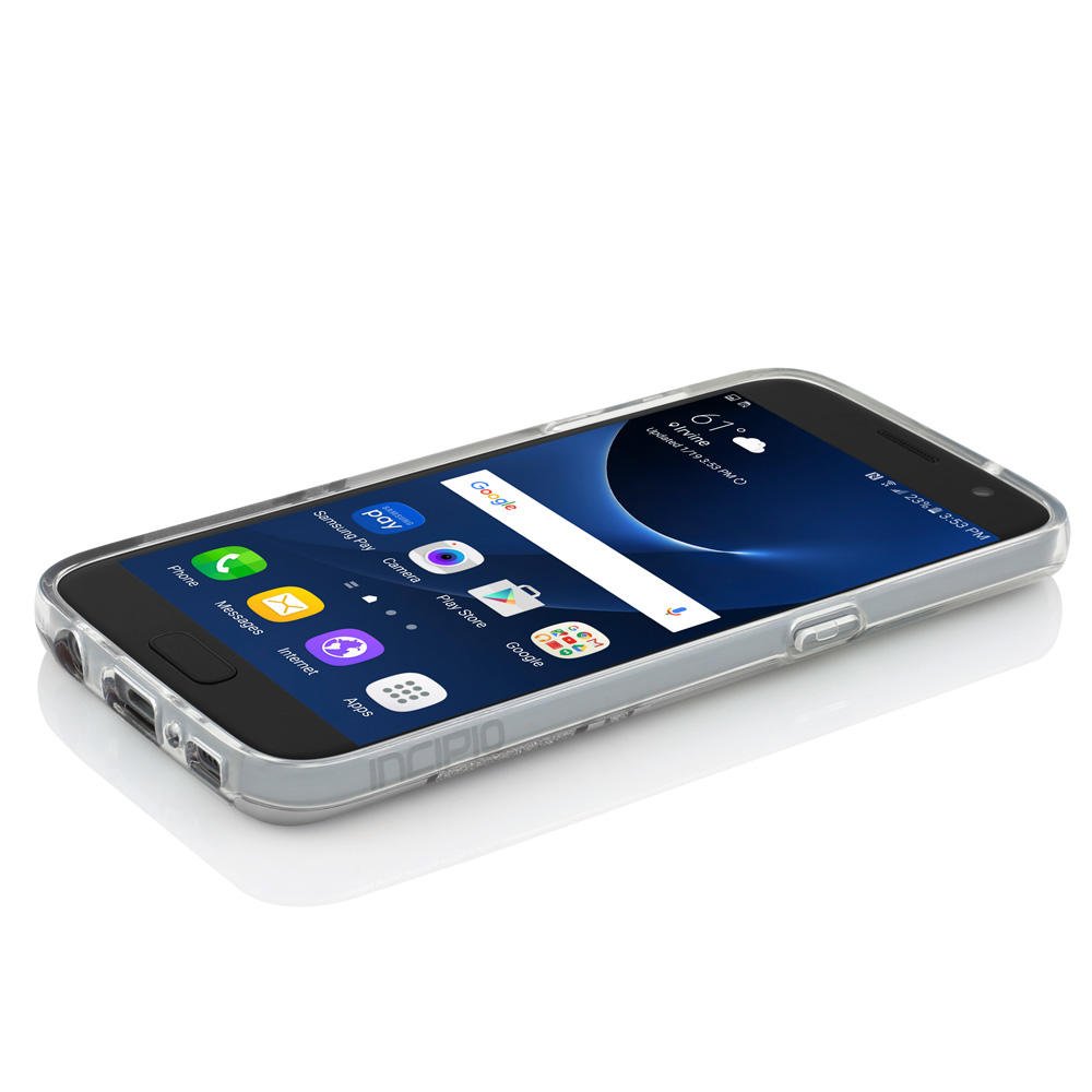 Incipio Samsung Galaxy S7 Case - Slim Protective Phone Cover with Hensley Stripe/Silver Design | Retail Packaging | Perfect for Everyday Use, Travel & Work Protection