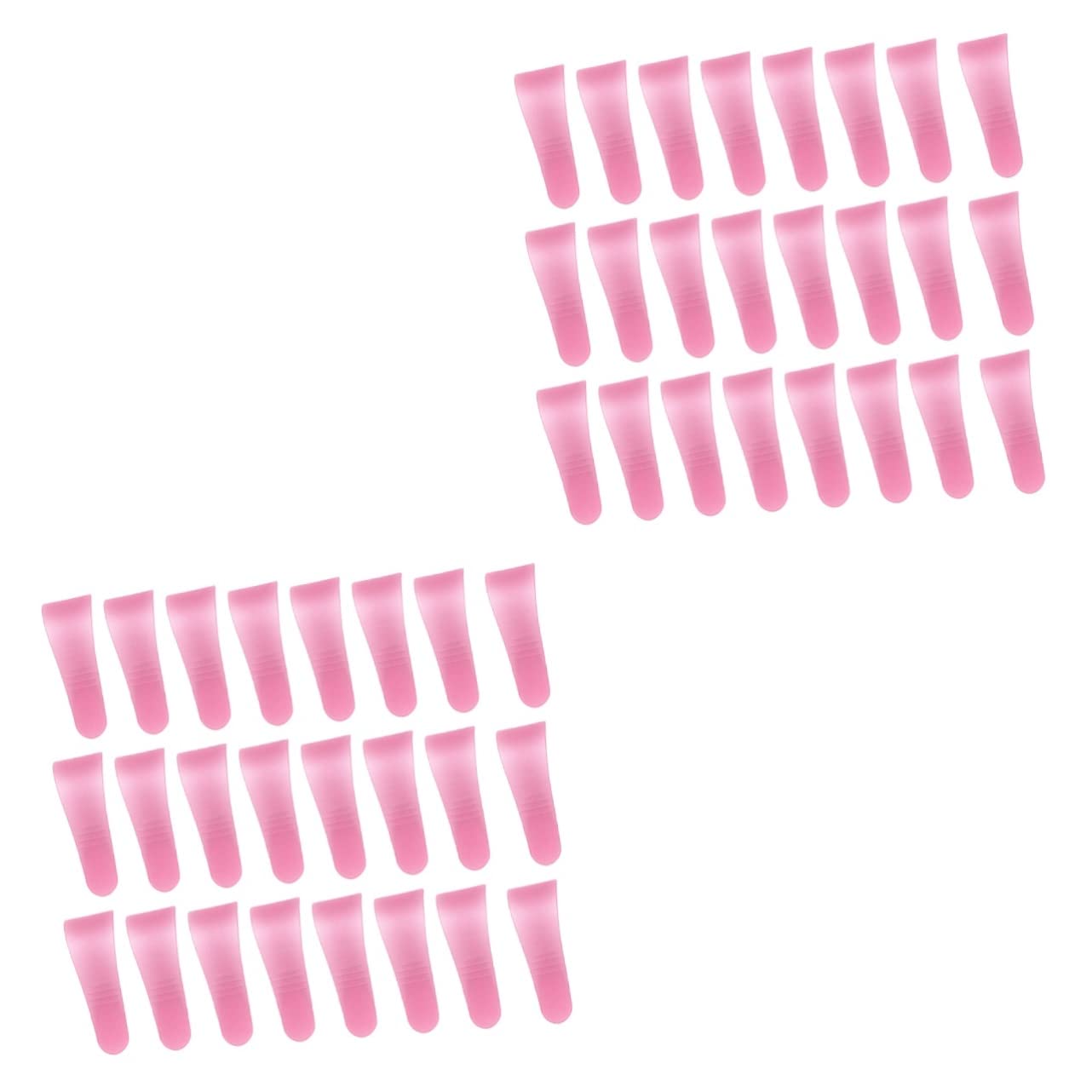 ADOCARN 100 Pcs Waxing Scraper Tools - Pink Non-Stick Hair Removal Applicator for Mask, Creams, Makeup - Facial Hair Scraping & Coloring Kit for Salon, Spa & Home Use