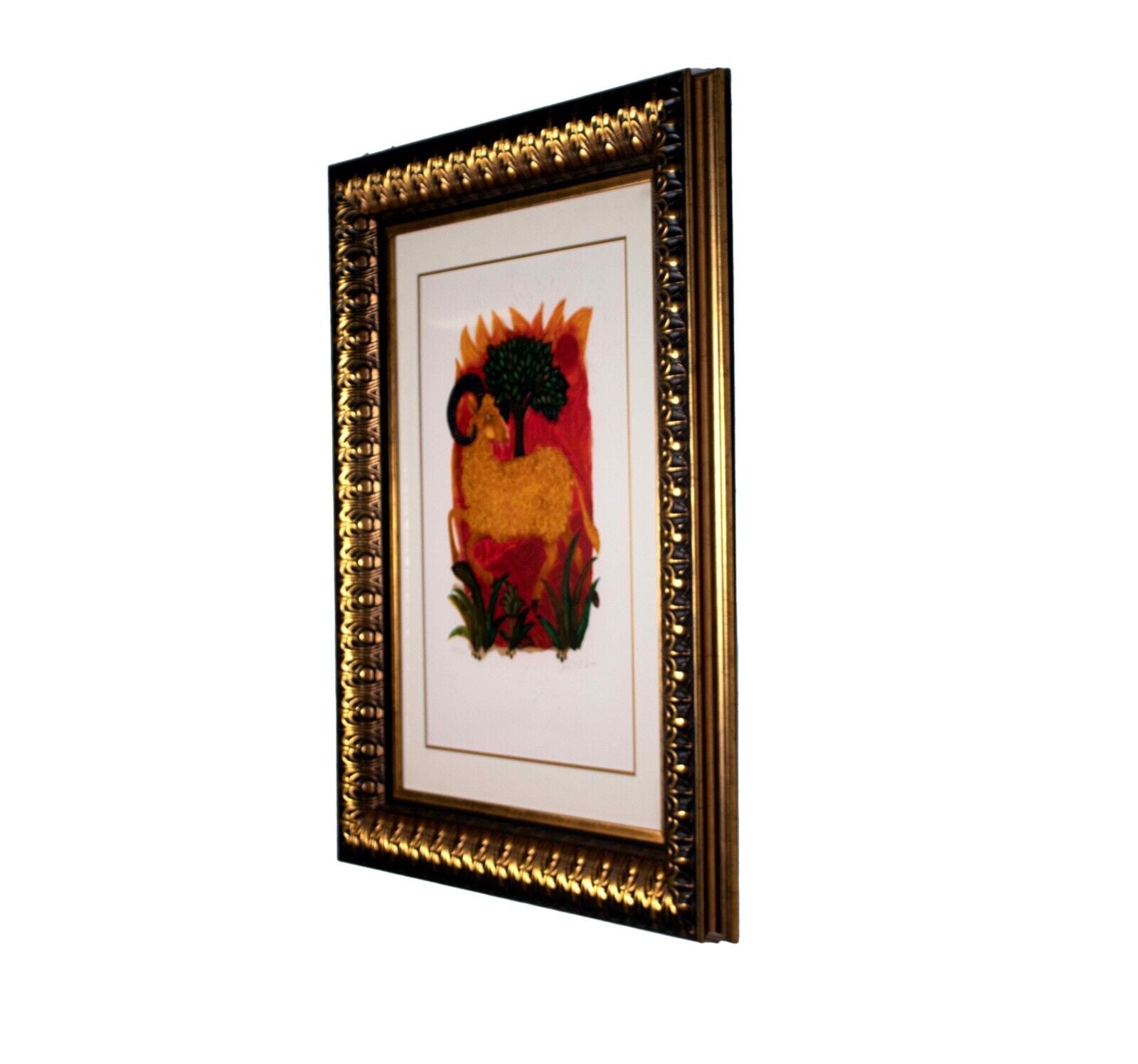 Judith Bledsoe Aries Zodiac Framed Art Print - Contemporary Modern Wall Decor for Home, Office & Gift Giving