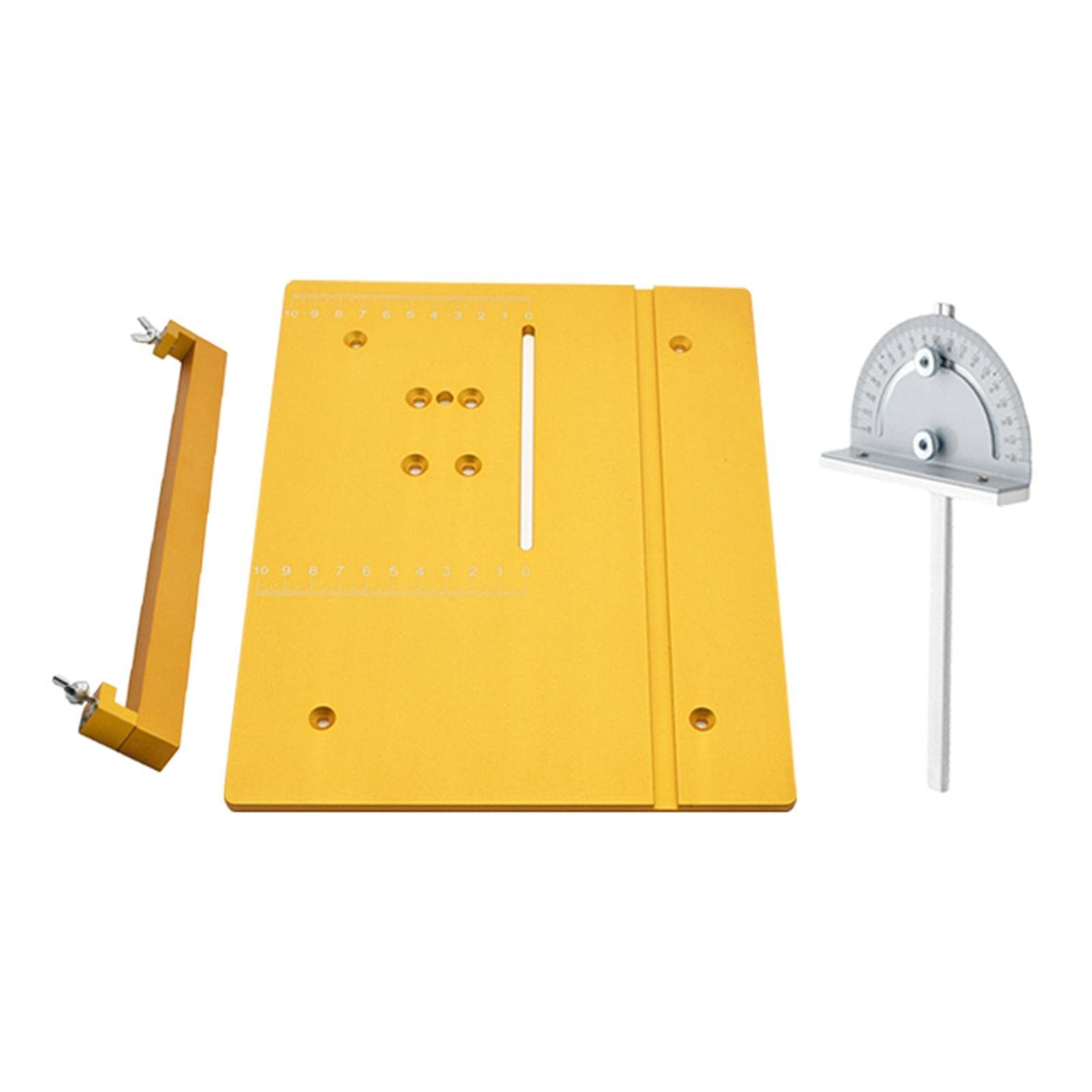 Professional Mini Table Saw Panel for Woodworking - Portable DIY Circular Saw with Pedal Control, Golden Finish | Perfect for Home Workshops, Carpentry Projects & DIY Furniture Making