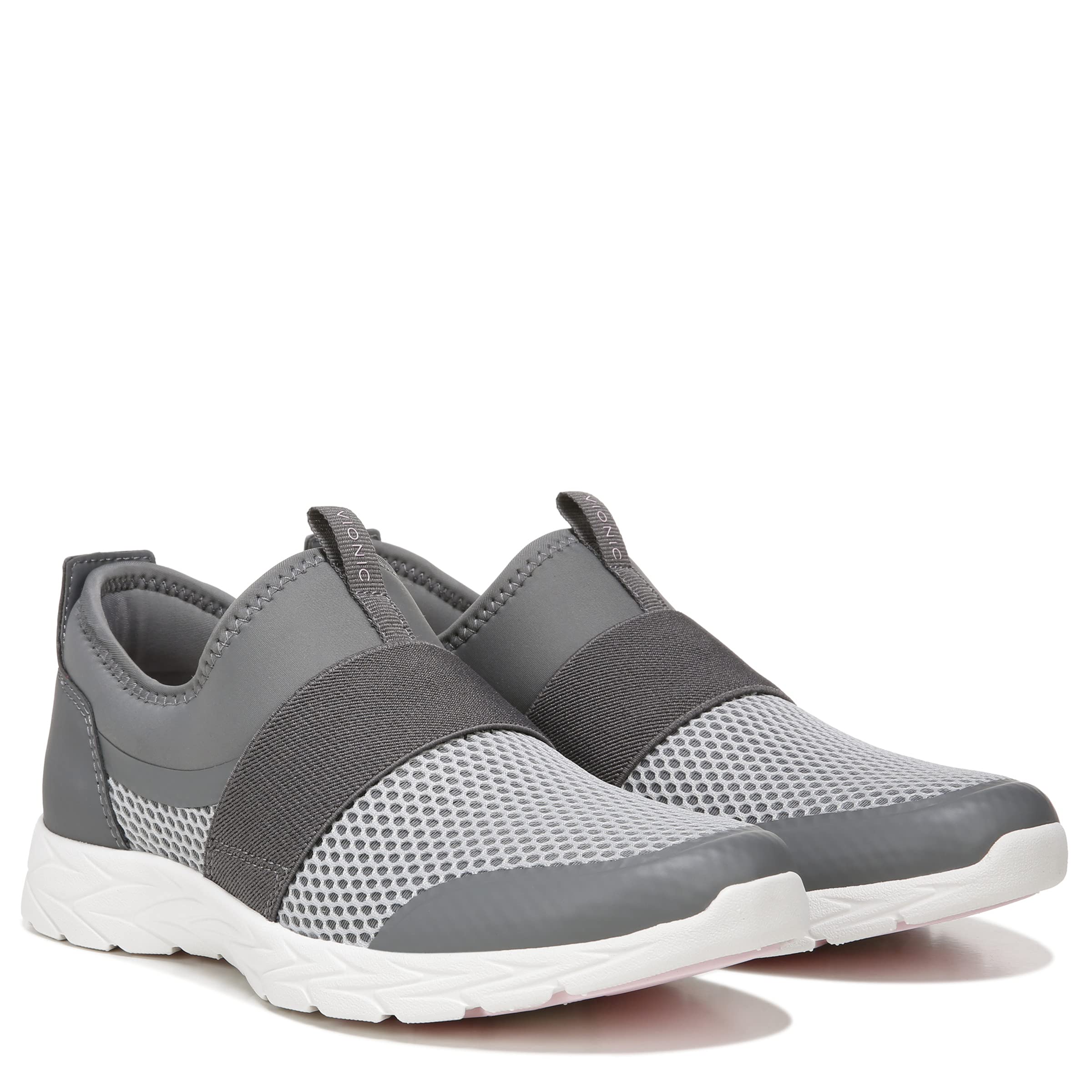 Vionic Women's Brisk Camrie Slip-On Walking Shoes - Comfortable & Supportive Orthopedic Sneakers for Walking, Travel & Everyday Wear