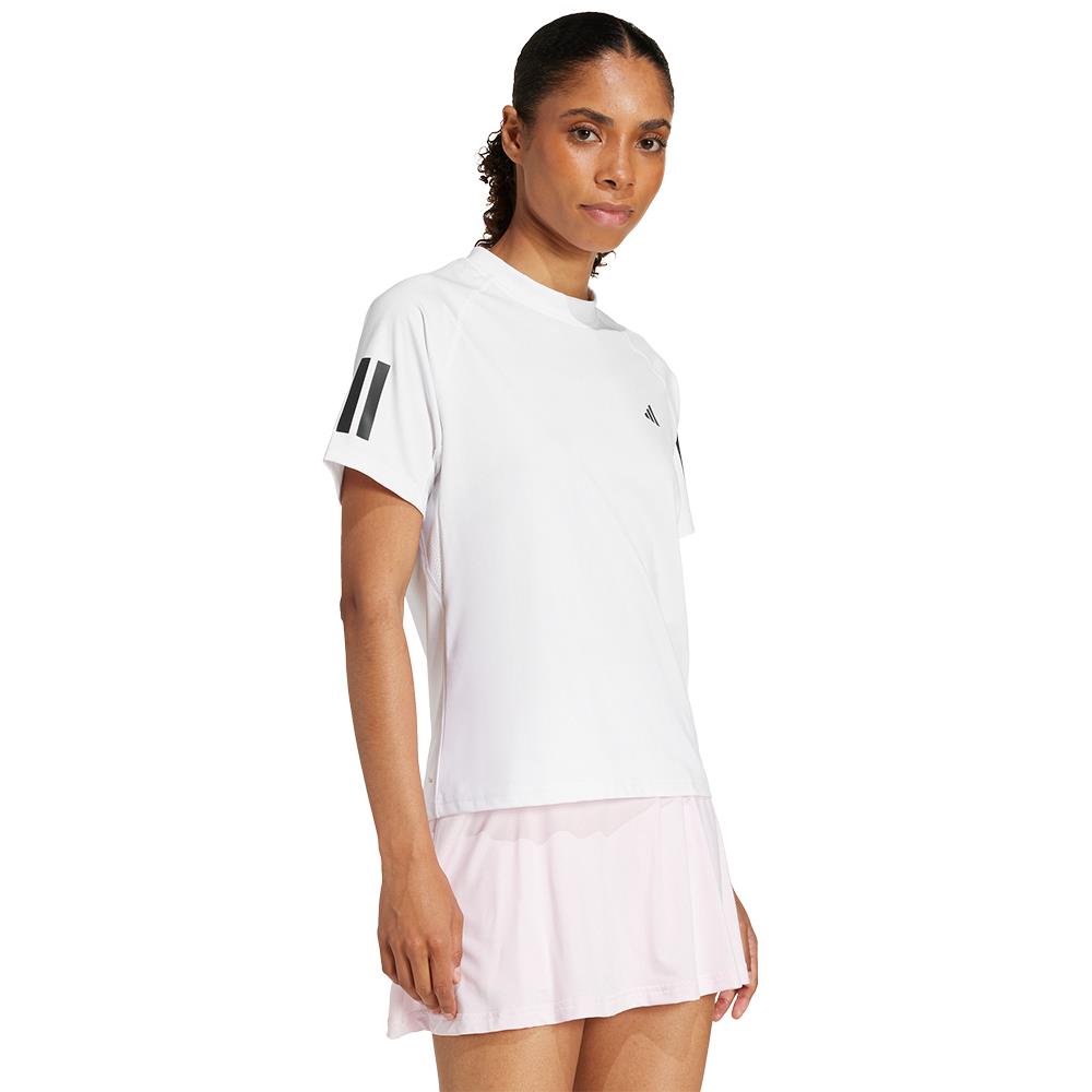 Adidas Women's Club Tee White - Comfortable Cotton T-Shirt for Casual Wear & Workout - Perfect for Gym, Running & Everyday Style
