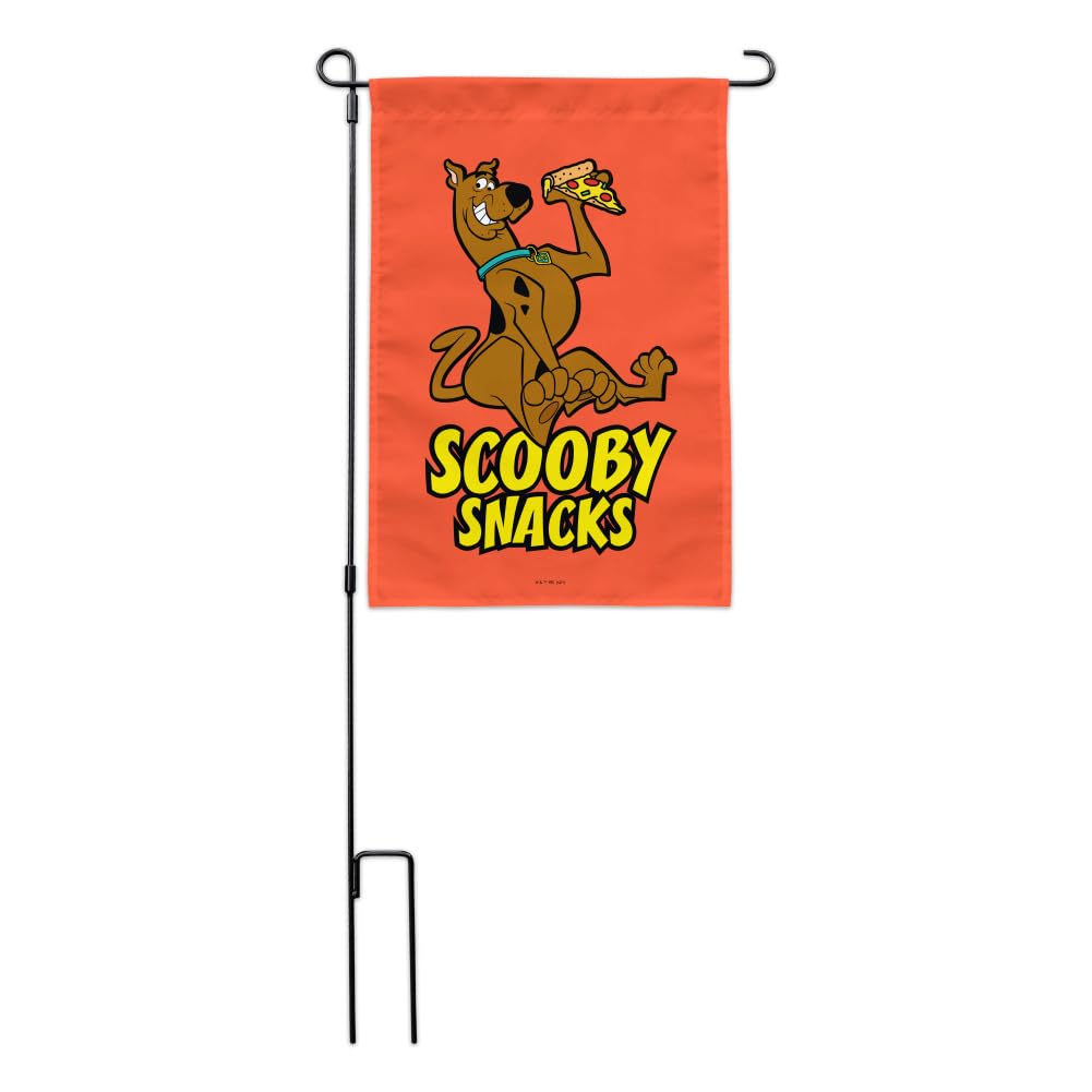 Scooby Snacks Themed Garden Yard Flag - Fun Cartoon Decor for Outdoor Lawn, Patio, and Porch - Perfect for Dog Lovers and Cartoon Fans