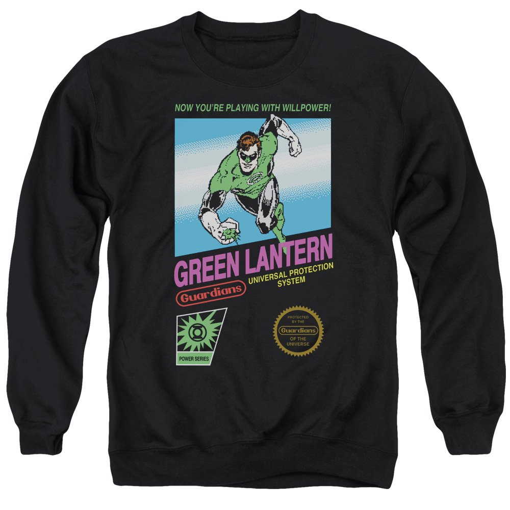 Green Lantern Graphic Unisex Crewneck Sweatshirt for Men & Women | DC Comics Superhero Apparel | Casual Wear & Cosplay Costume