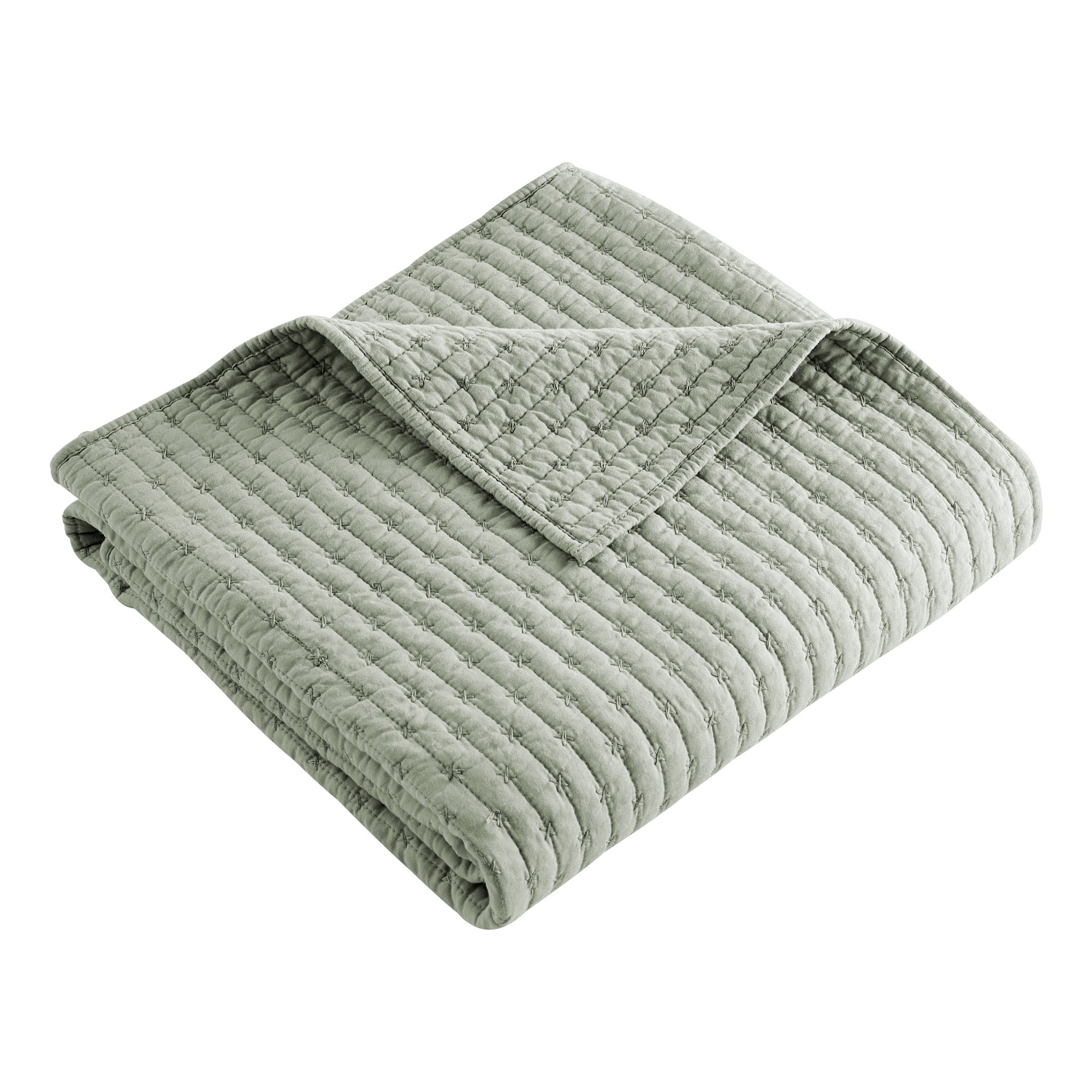 Handmade Cross Stitch Quilted Throw Blanket - Cozy Soft Bedspread for Sofa, Bed & Couch - Perfect for Winter Warmth, Home Decor & Gift Giving