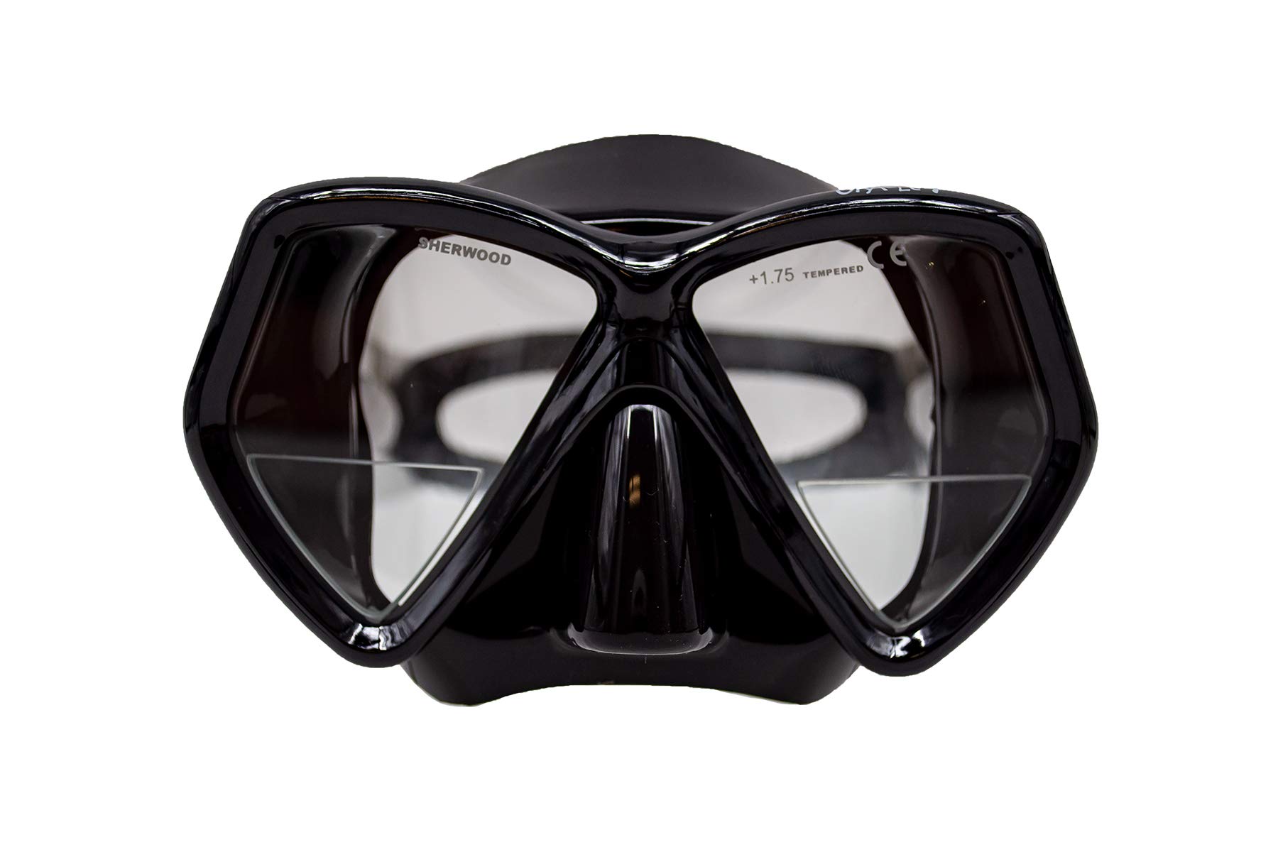 Sherwood MA50BS Oracle+ Scuba Dive Snorkel Mask - Black Silicone Snorkeling Gear for Adults & Kids - Perfect for Underwater Exploration, Swimming & Snorkeling Adventures