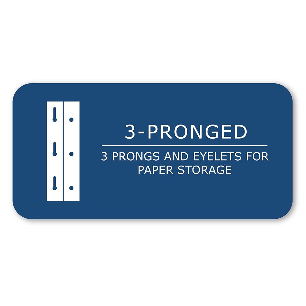 Roaring Spring 10-Pack White Pocket Folders with Prongs - 11.75