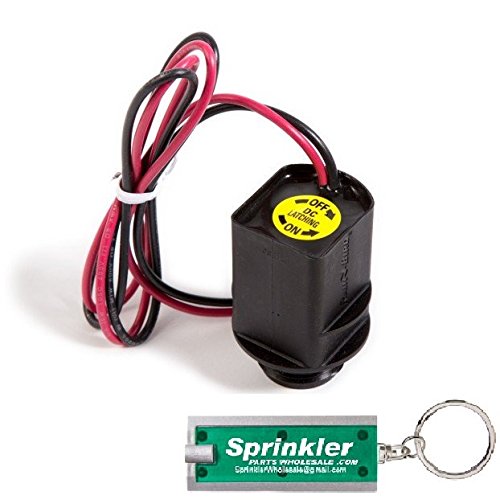 Rain Bird TBOS Potted Latching DC Solenoid Valve 9-Pack (Model TBOSPSOL/K80920) - Includes Free Sprinkler Parts Wholesale Flashlight Keychain - Perfect for Irrigation Systems, Lawn Sprinklers & Garden Watering Solutions