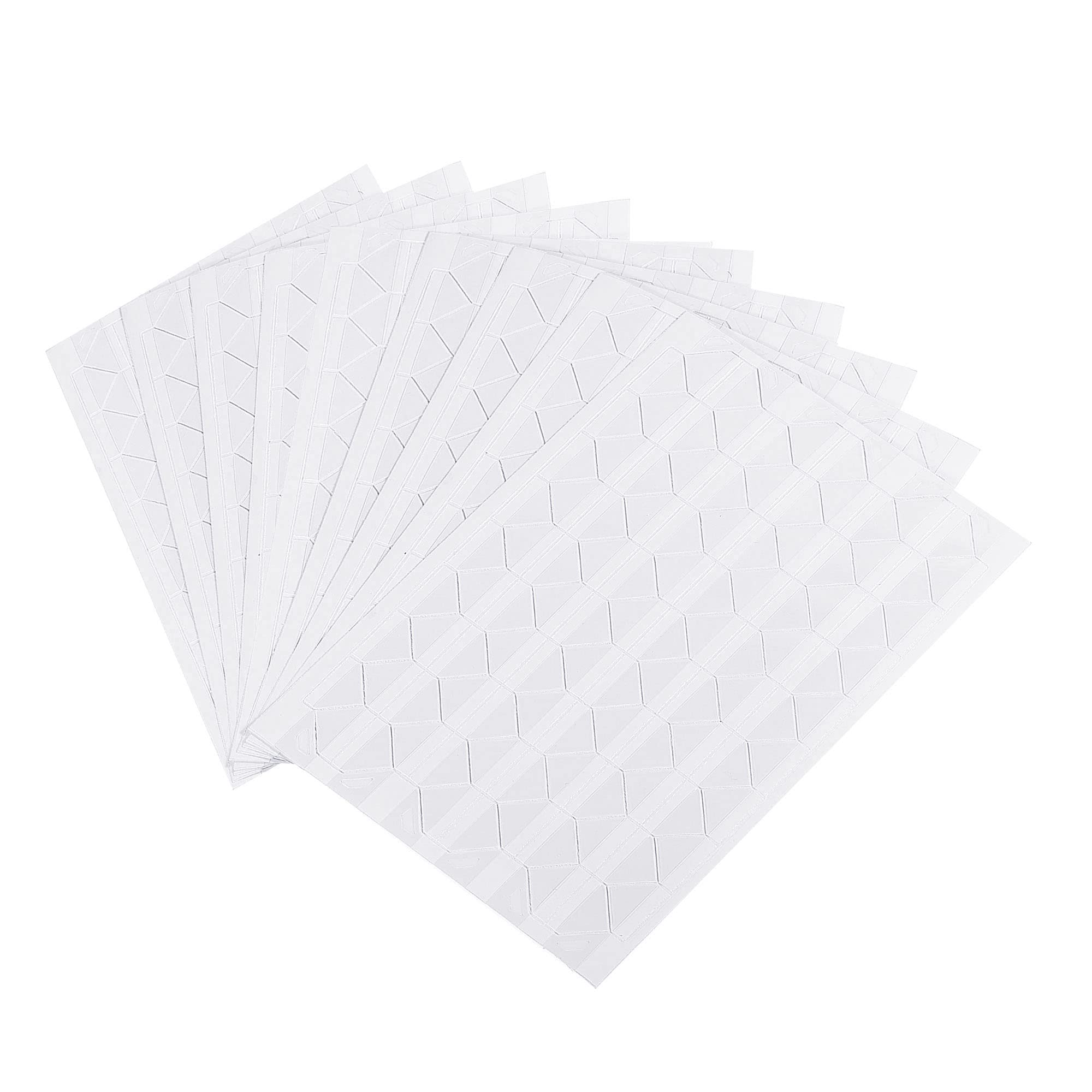 PATIKIL 2040-Piece PVC Self-Adhesive Photo Corner Stickers - 20 Sheets for DIY Scrapbooking, Journaling & Photo Albums | White Picture Mounting Labels for Crafts, Memory Books & Card Making