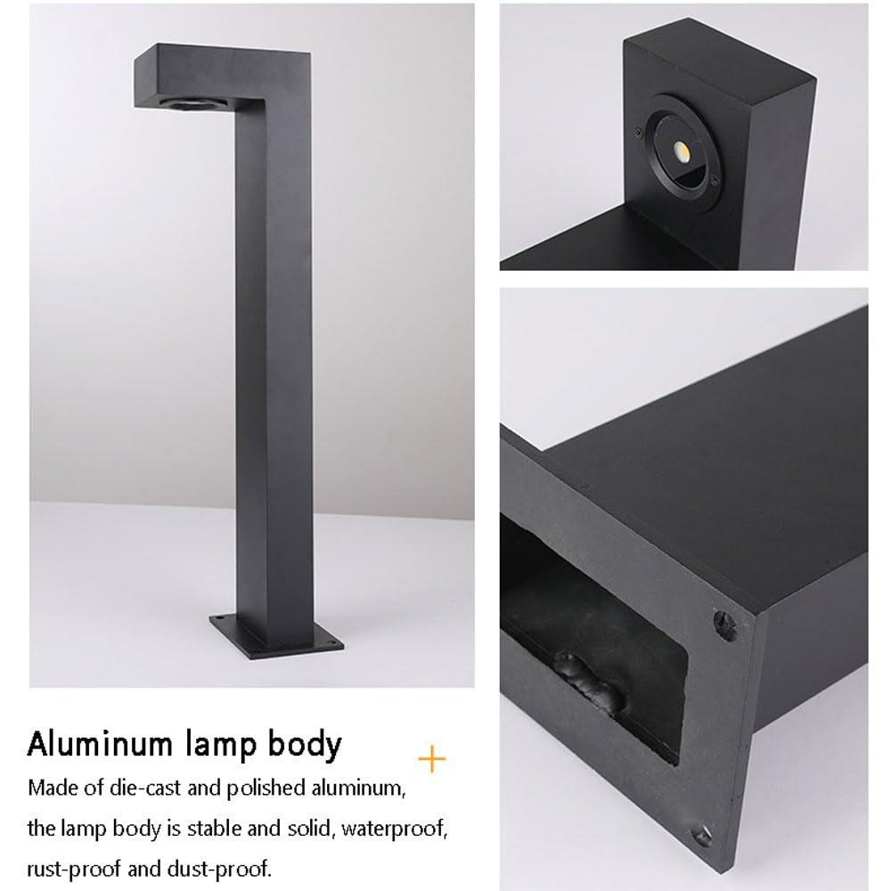 QIYHB 12V LED Low Voltage Landscape Pathway Light - 3000K Warm White Outdoor LED Walkway Light with Die-Cast Aluminum Housing & Waterproof Design - Perfect for Yard, Garden, Patio, Driveway, and Poolside Lighting