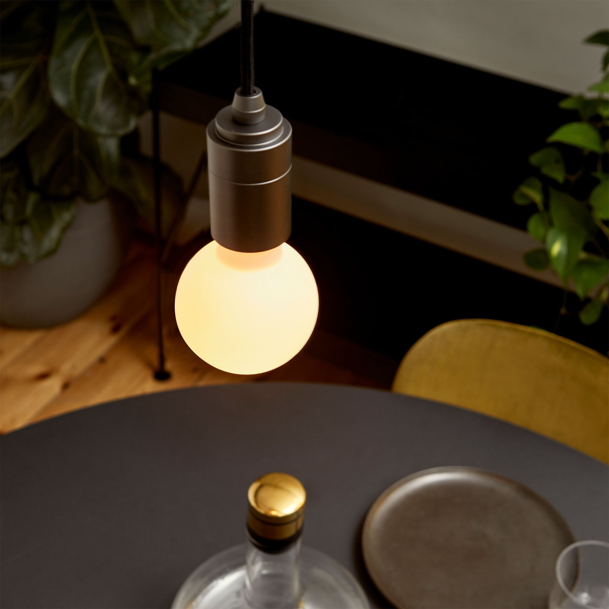 Sphere II Pendant Light in Graphite - Modern Industrial Ceiling Lighting Fixture for Kitchen Island, Dining Room, and Bedroom Decor