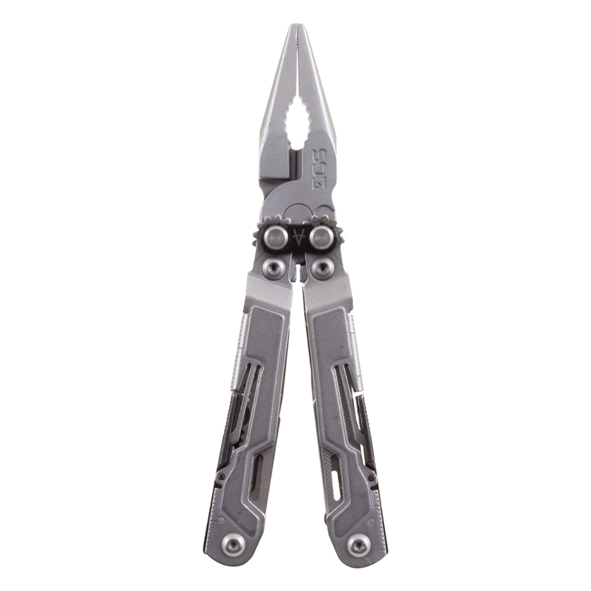 SOG PowerAccess Deluxe Multi-Tool - 21-in-1 Stainless Steel EDC Utility Knife with Pliers, Scissors & Nylon Sheath (PA2001-CP) | Perfect for Camping, Hiking, Survival & Everyday Carry