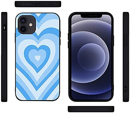 LUOWAN iPhone 11 Pro Case - Cute Love Heart Coffee Latte Pattern Silicone Phone Cover for Women & Girls | Shockproof Slim Fit Soft TPU Protective Case (5.8 inch, Blue) | Perfect Gift for Valentine's Day, Birthday & Everyday Use