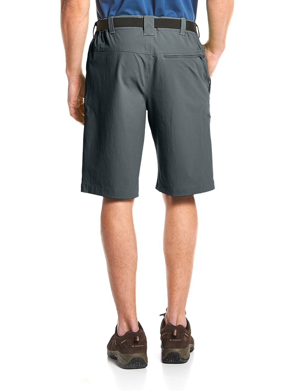 Maier Men's 130002 Shorts in Graphite - Size 48 | Comfortable Casual Shorts for Outdoor Activities & Summer Wear