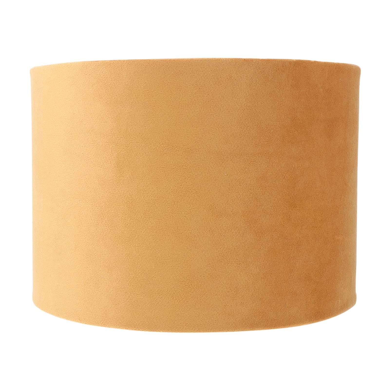 Lurrose Drum Lamp Shade for Floor & Table Lamps - Golden Fabric Light Cover - Home Decor Lighting Accessory for Living Room, Bedroom, Office