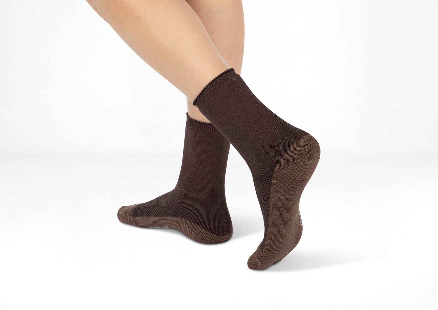 Extra Roomy Thick Socks for Men & Women - Dark Brown Winter Warm Thermal Socks for Hiking, Outdoor Activities & Cold Weather Comfort
