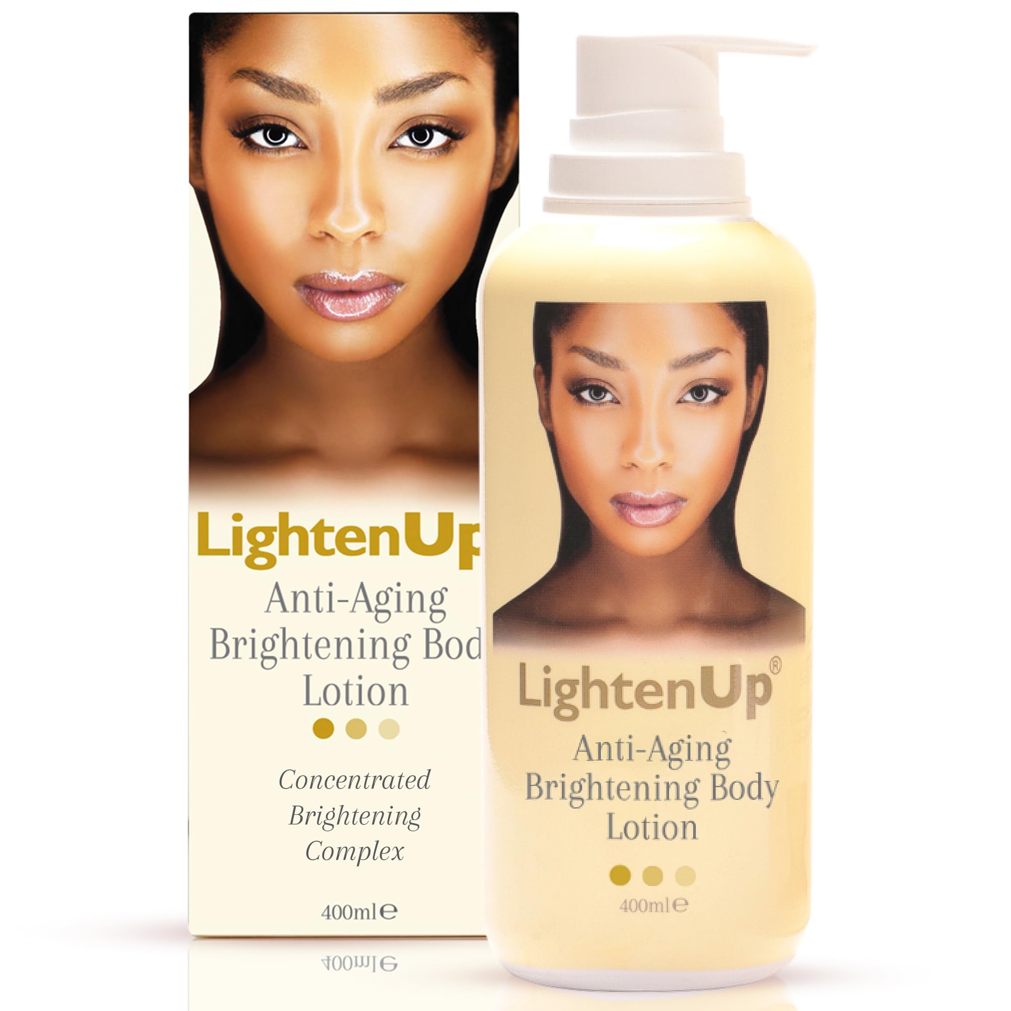 Best Anti-Aging Body Lotion 400ml - Moisturizing & Brightening Cream with Argan Oil & Shea Butter for Dry Skin - Perfect for Nighttime Skincare Routine & Daily Hydration