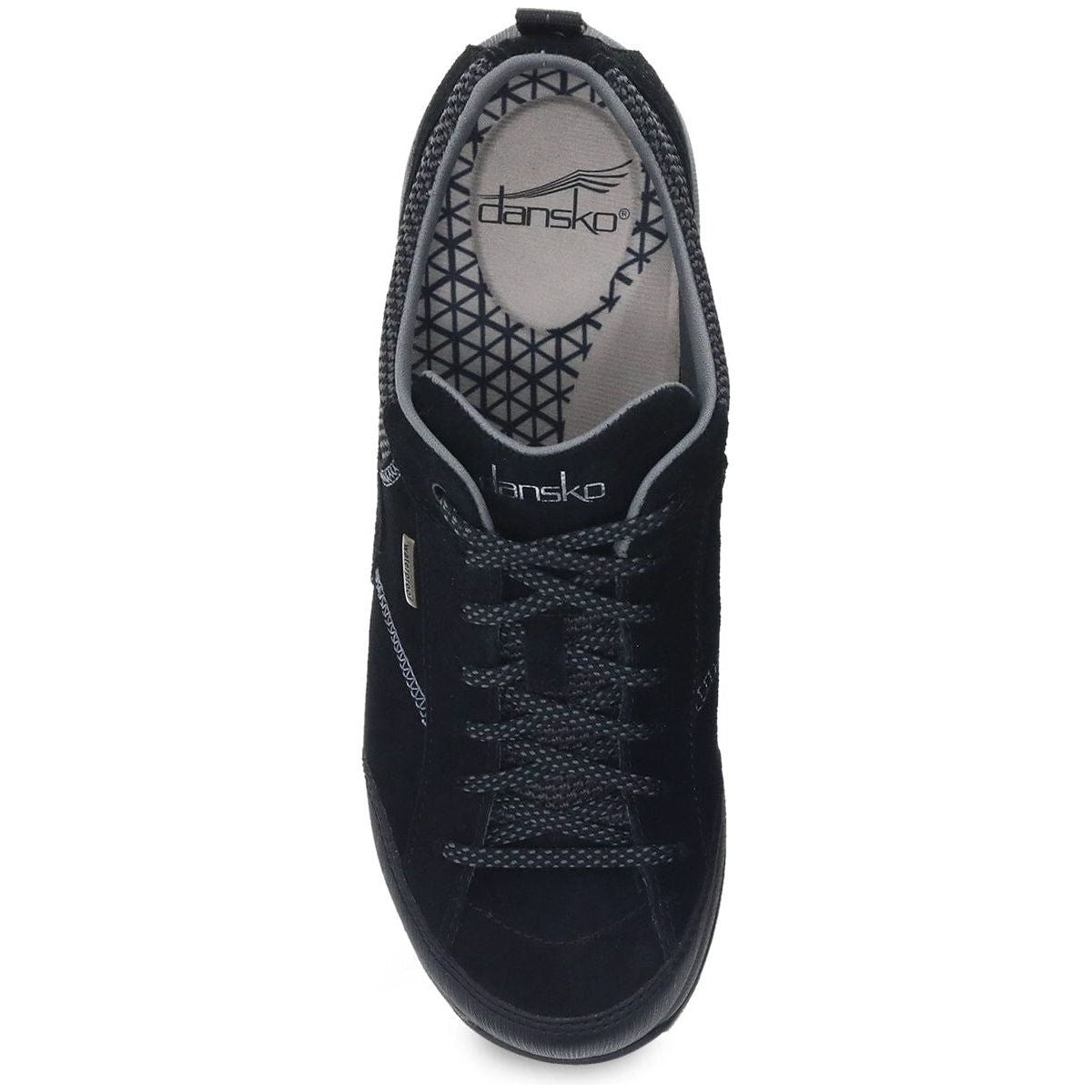 DANSKO Women's Paisley Black Suede Clogs - Comfortable Slip-Resistant Shoes for Nurses, Teachers & Healthcare Professionals