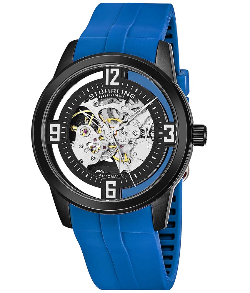 42mm Skeleton Watch 877C II - Luxury Open-Heart Design for Men, Stainless Steel Case & Sapphire Crystal - Perfect for Business, Formal Events & Gift Giving