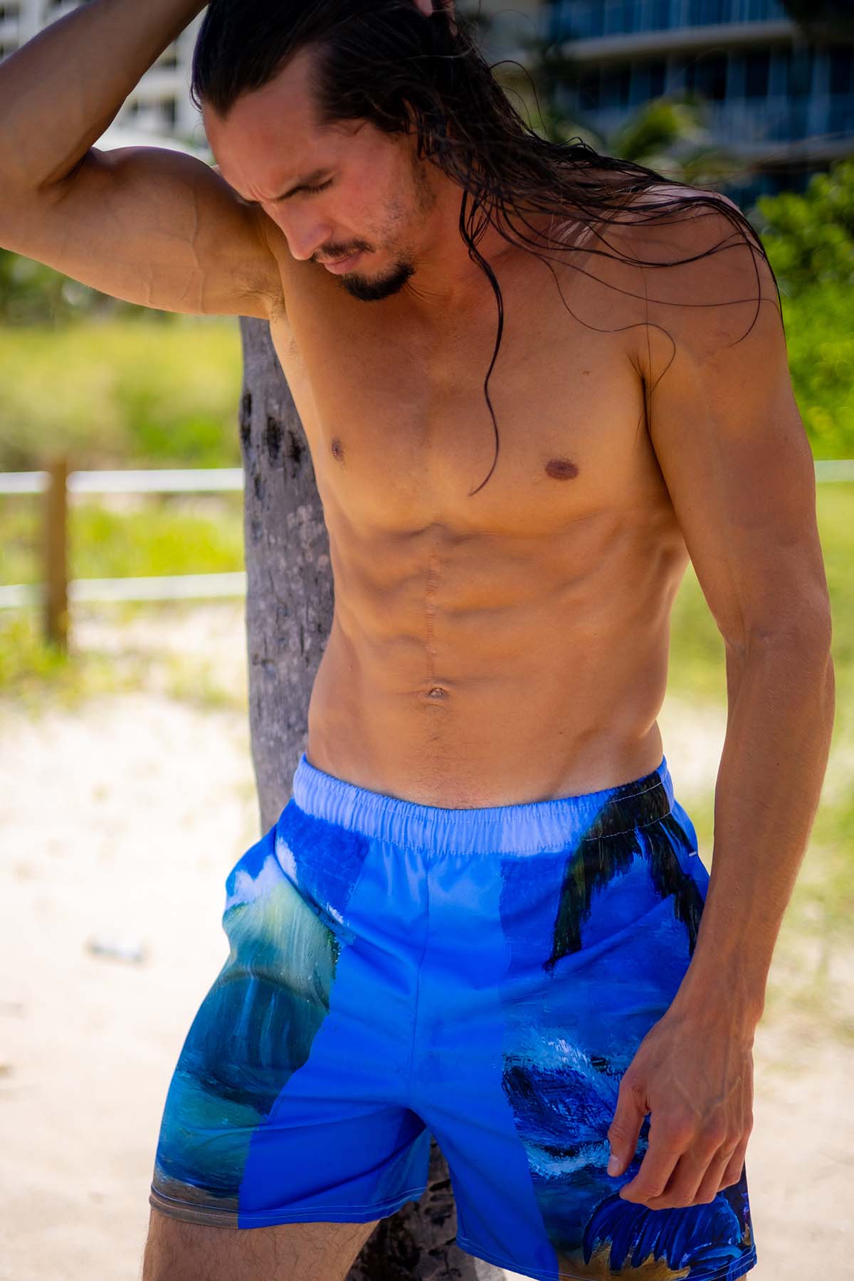 Men's Quick-Dry Swim Board Shorts for Surfing, Beach & Pool - Lightweight & Comfortable for Summer Water Sports