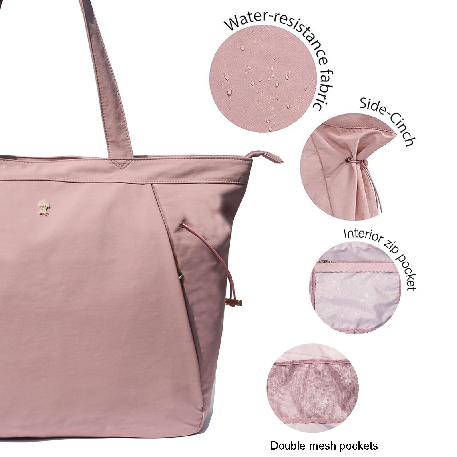 ESVAN Yoga Tote Bag for Women - Gym & Travel Shoulder Bag for Workout & Beach