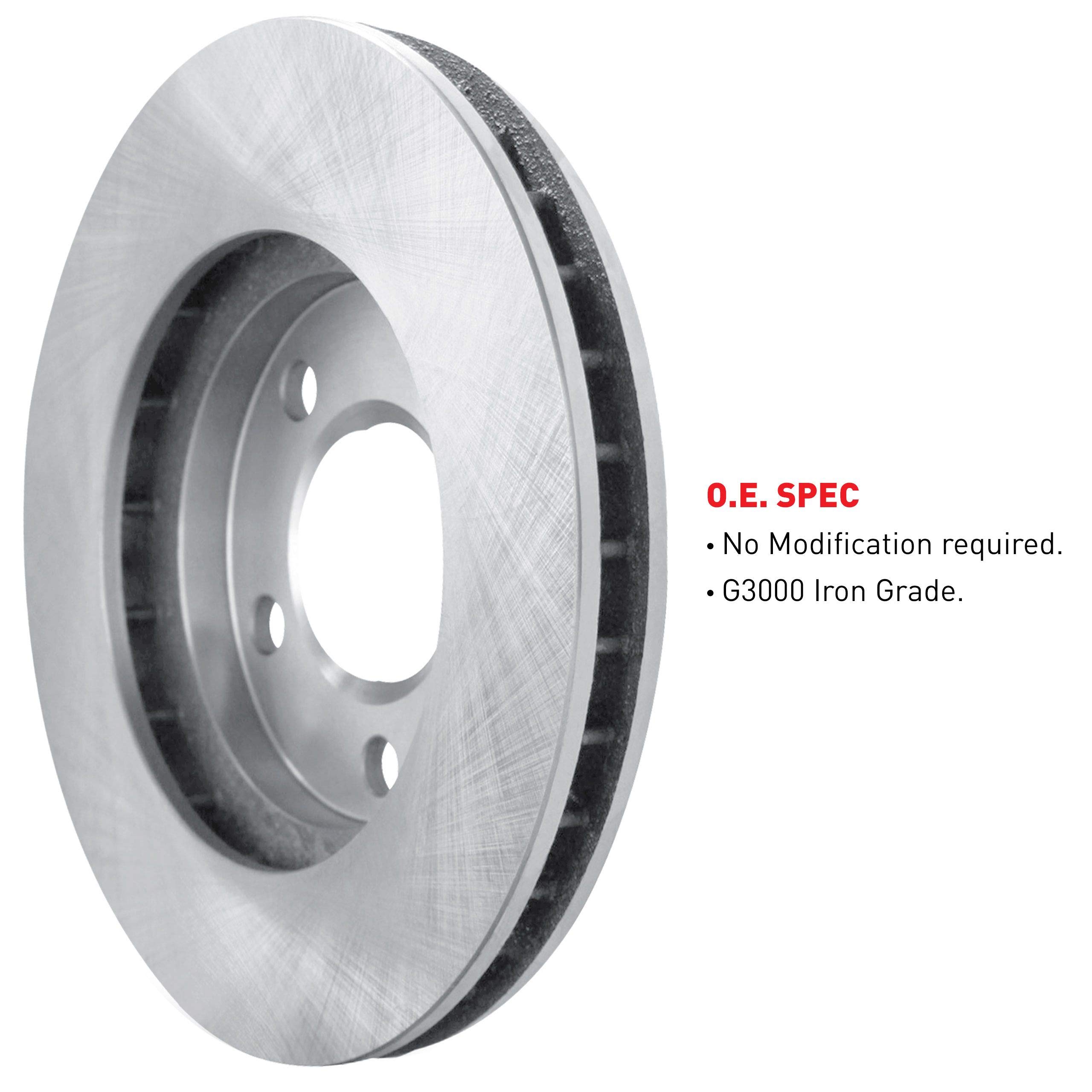 R1 Concepts Premium Ceramic Front Brake Pads and Rotors Kit - Compatible with 1983-1986 Porsche 944 | High-Performance Braking for Street & Track Use