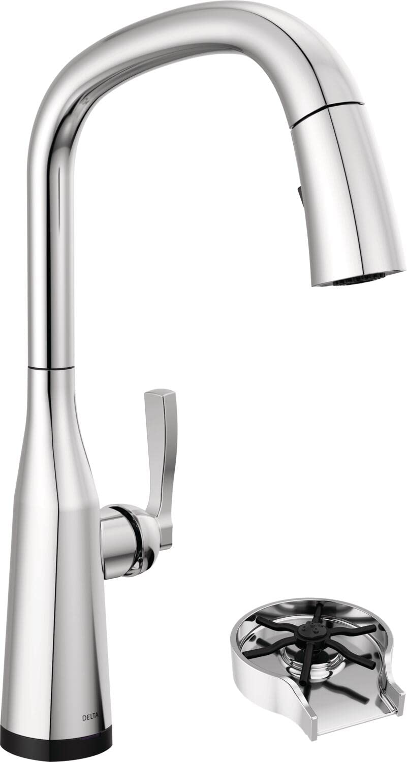 Delta Touch Kitchen Faucet with Pull-Down Sprayer - Chrome 9176T-DST for Modern Kitchens