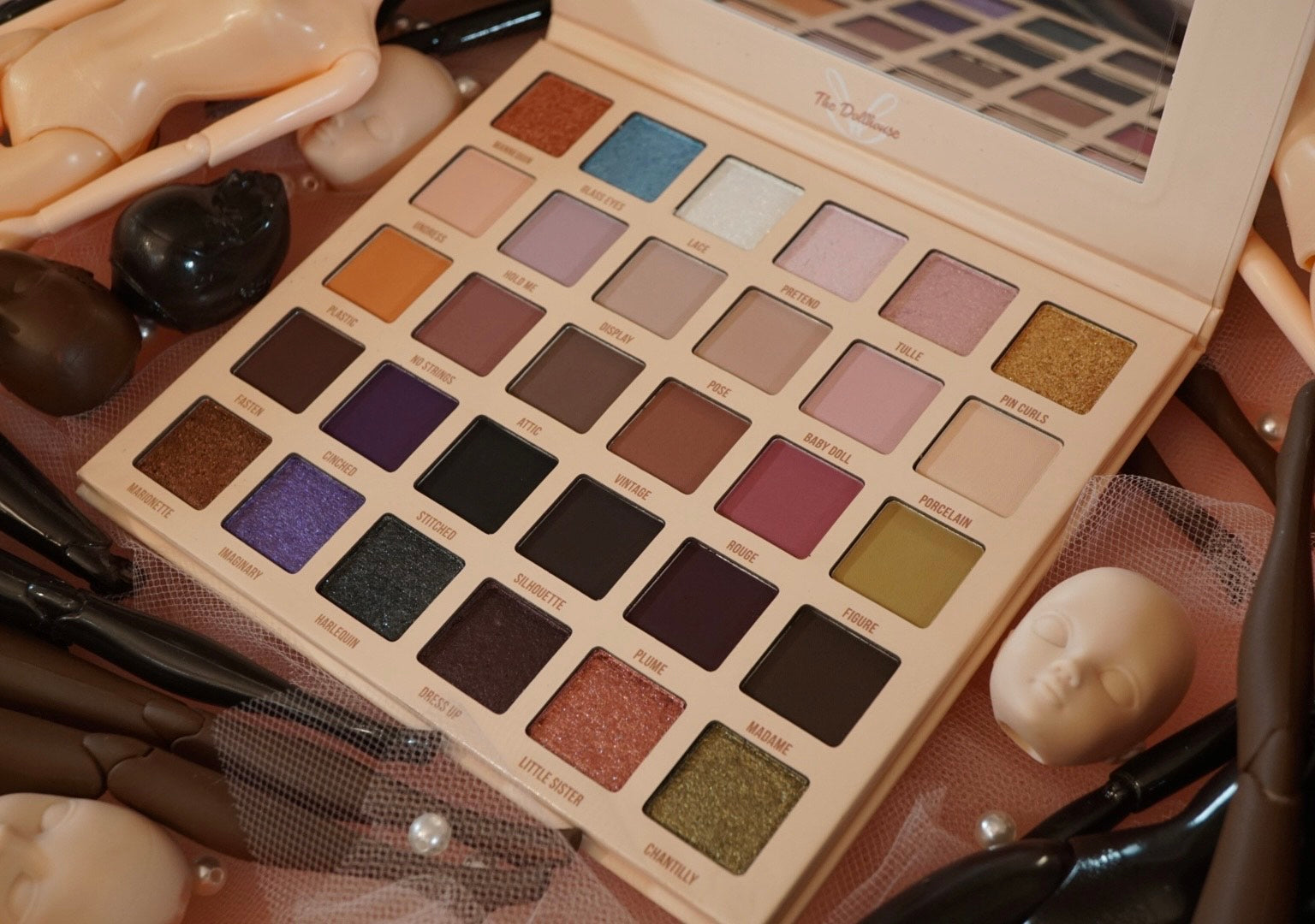 Best Dollhouse Eyeshadow Palette - 12 Highly Pigmented Matte & Shimmer Shades for Stunning Eye Makeup | Perfect for Day & Night Looks, Parties & Special Occasions