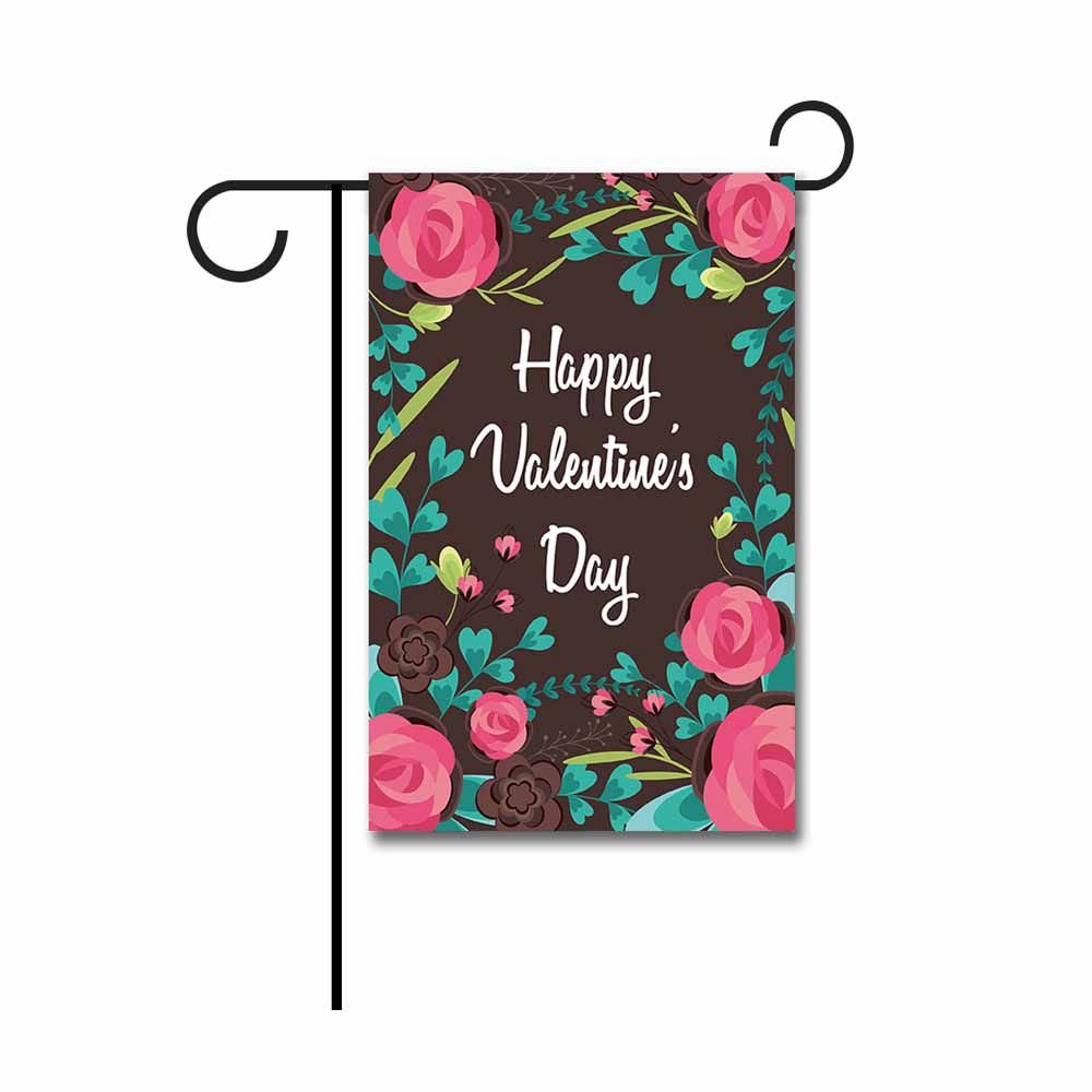 Pink Rose Garden Flags 12.5x18 Inch - Double Sided Decorative Outdoor Flags for Spring Summer Porch, Yard, and Home Decor | Weather-Resistant Housewarming Gift