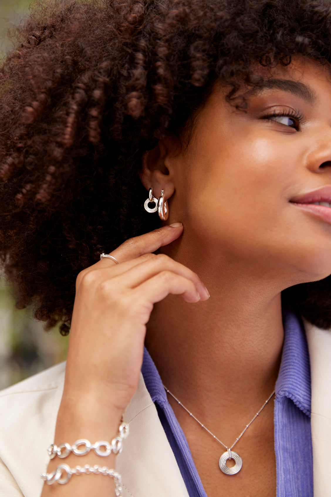 Stylish Grooved Circle Drop Hoop Earrings for Women - Perfect for Parties, Weddings & Everyday Wear