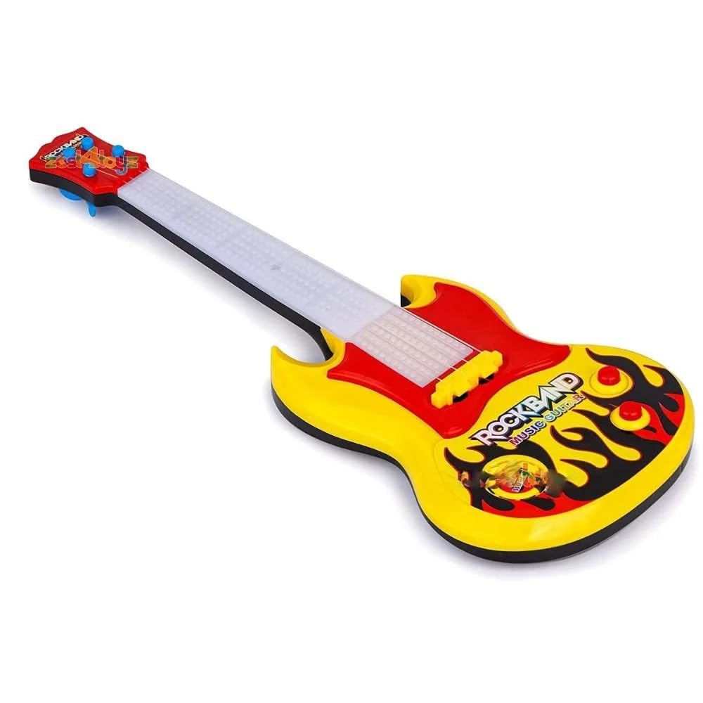 **Imagine Music & Lights Guitar Toy for Kids - 15 Inch Musical Instrument with Demo Sounds, LED Lights - Perfect Birthday Gift for Boys & Girls - Great for Pretend Play, Music Learning & Party Fun**