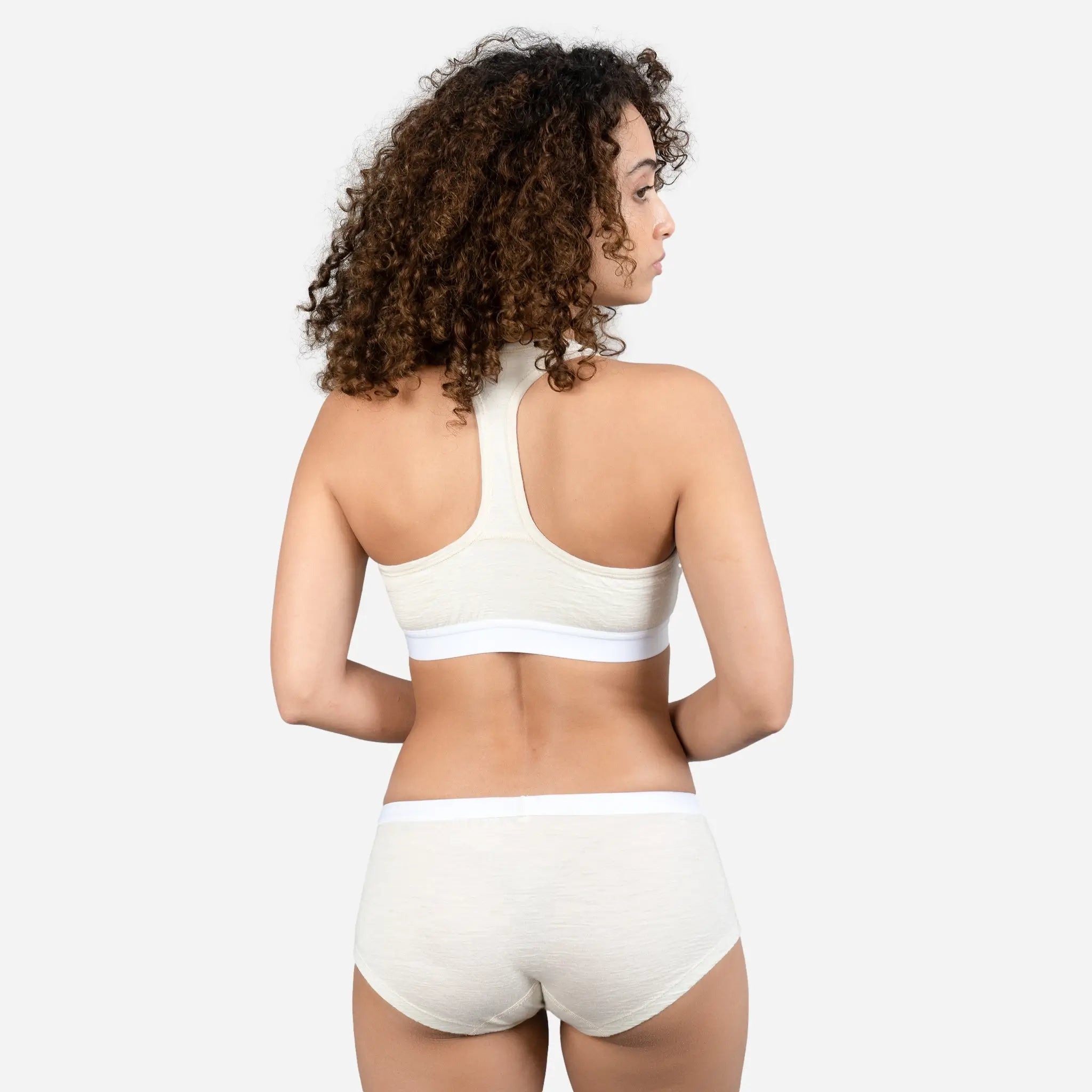 Ultralight Women's Alpaca Wool Sports Bra - 160 GSM - Perfect for Yoga, Running & Outdoor Activities