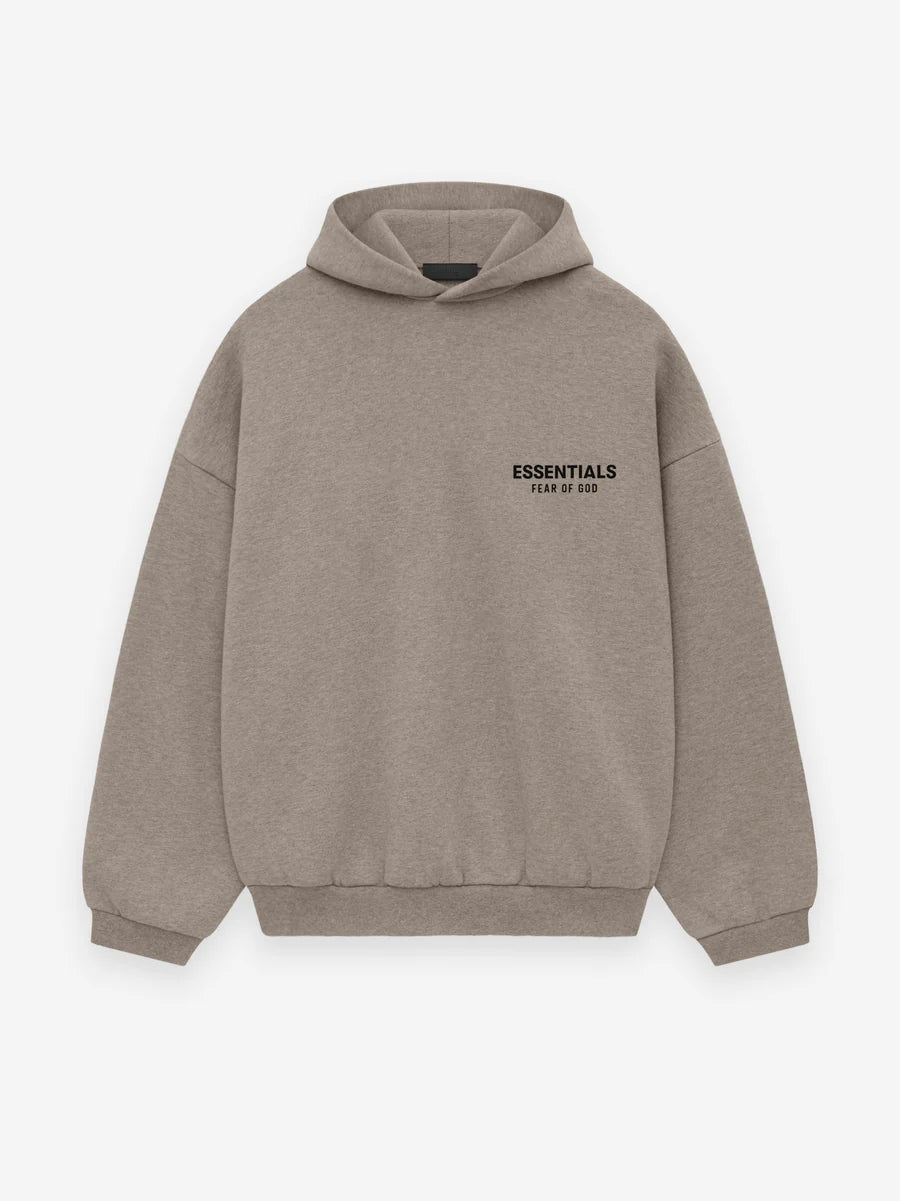 Fear of God Essentials Logo Fleece Hoodie - Men's Casual Pullover Sweatshirt for Streetwear & Loungewear
