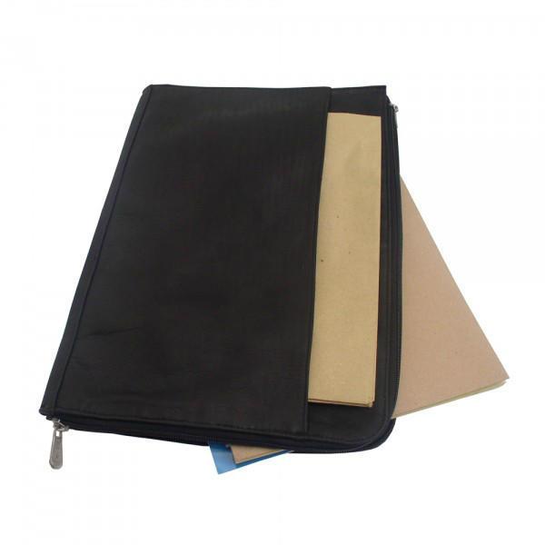 Premium Genuine Leather Zip-Around Envelope Wallet - RFID Blocking & Multiple Card Slots - Perfect for Business, Travel, and Everyday Use