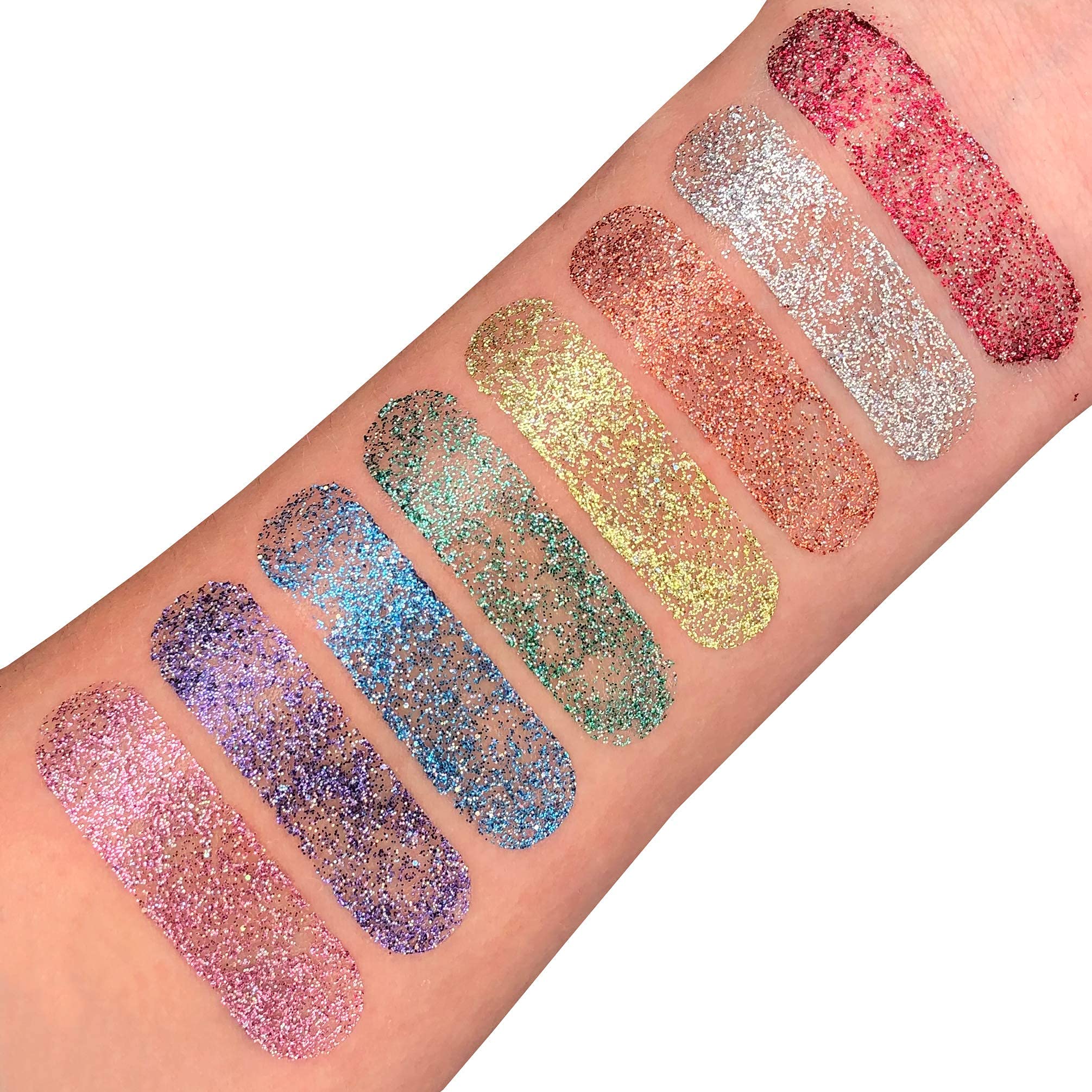Holographic Glitter Paint Stick & Body Crayon - Face & Body Makeup (0.12oz, Pink) - Perfect for Festivals, Cosplay & Creative Body Art