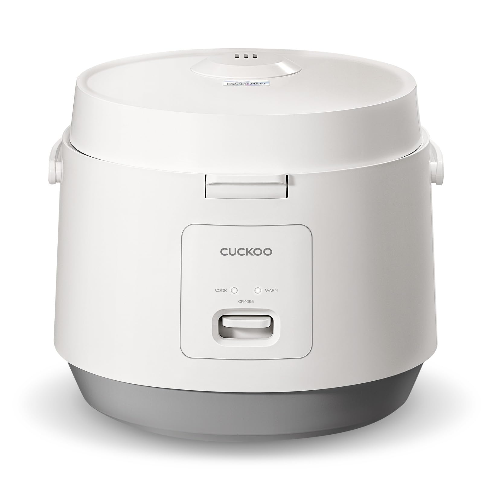 CUCKOO CR-1095 10-Cup Uncooked / 20-Cup Cooked Rice Cooker with Nonstick Inner Pot & Warmer - White | Perfect for Family Dinners, Meal Prep & Small Gatherings