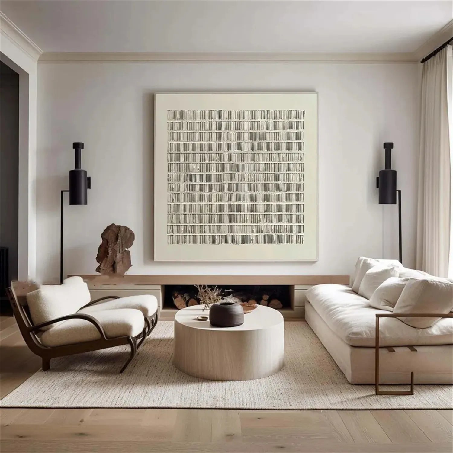 Abstract Tranquility Art Painting - Modern Wall Decor for Living Room & Bedroom - Premium Canvas Print #WS191