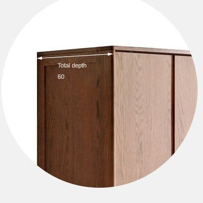 Solid Oak Wood Sliding Door Wardrobe Closet - Modern & Spacious Storage for Bedroom, Walk-In Closet, or Living Room Organization